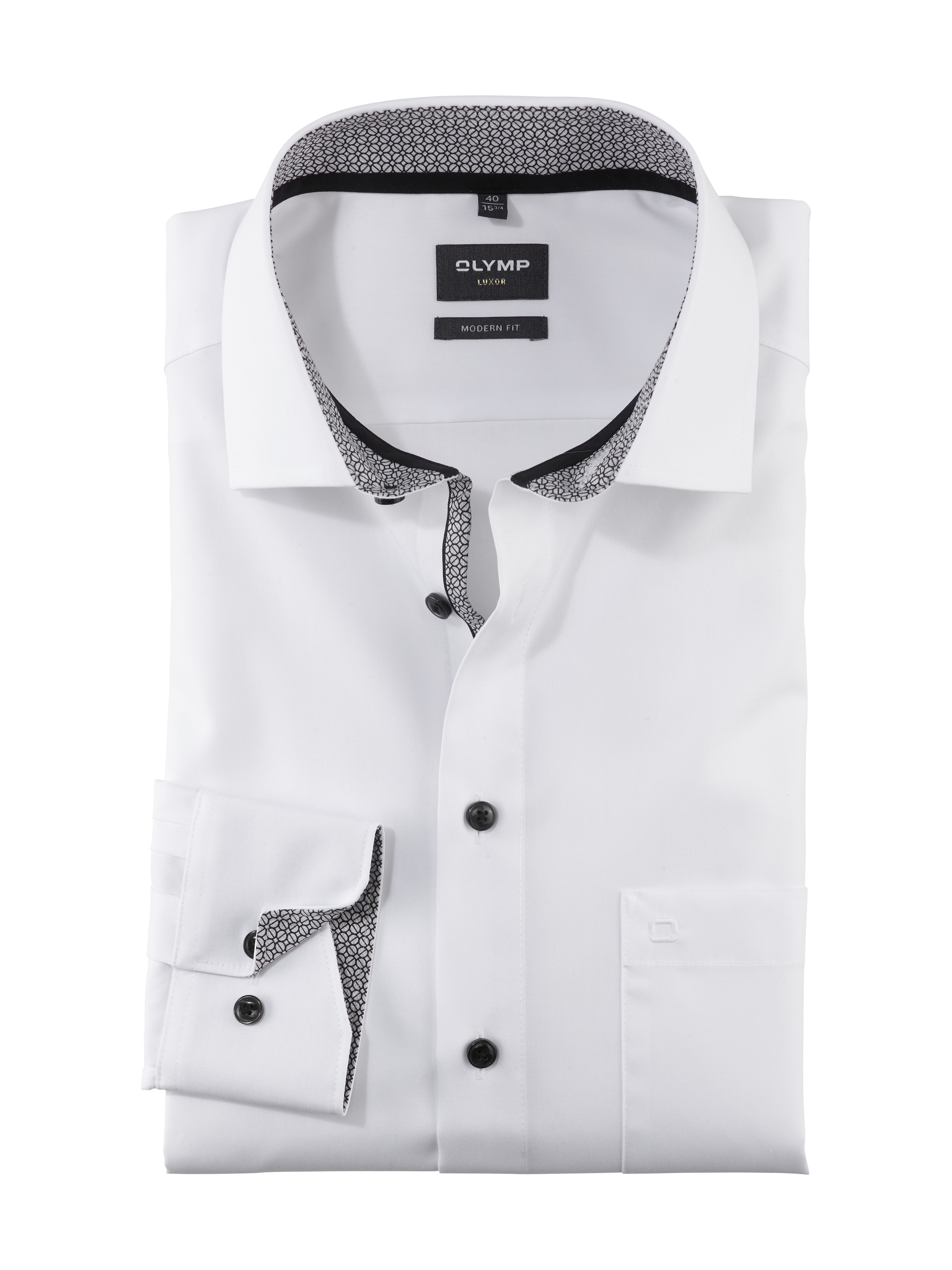 OLYMP Chemise d'affaires »Luxor modern fit« mit kontrastfarbigen Details