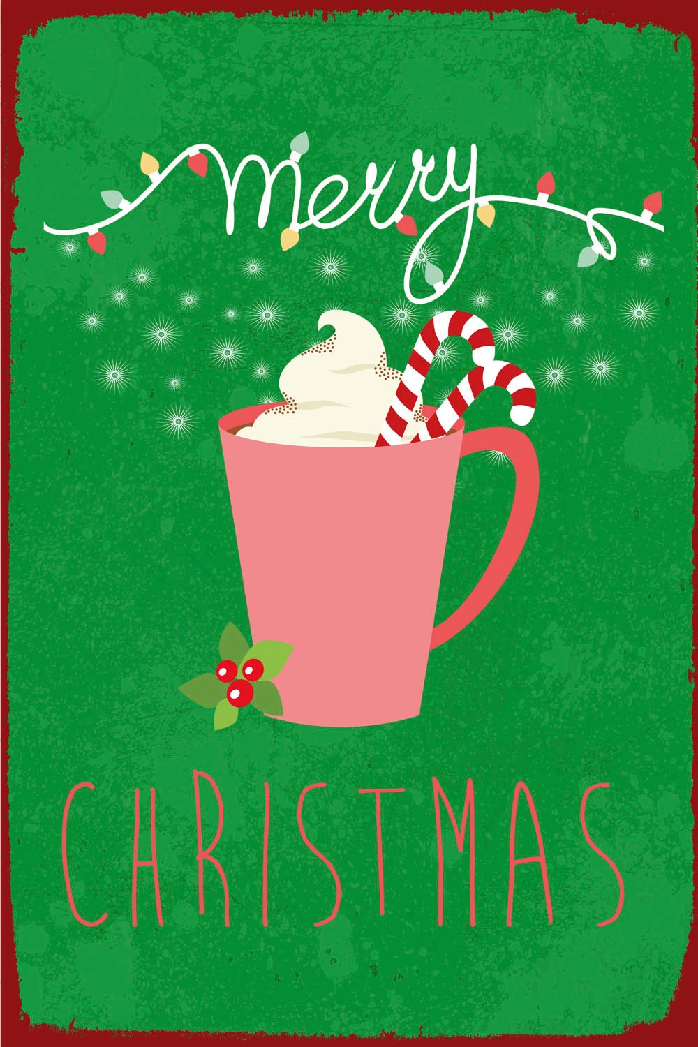 queence Tableau métallique »Christmas Cup« 1 cuis tlg. Stahlschilder