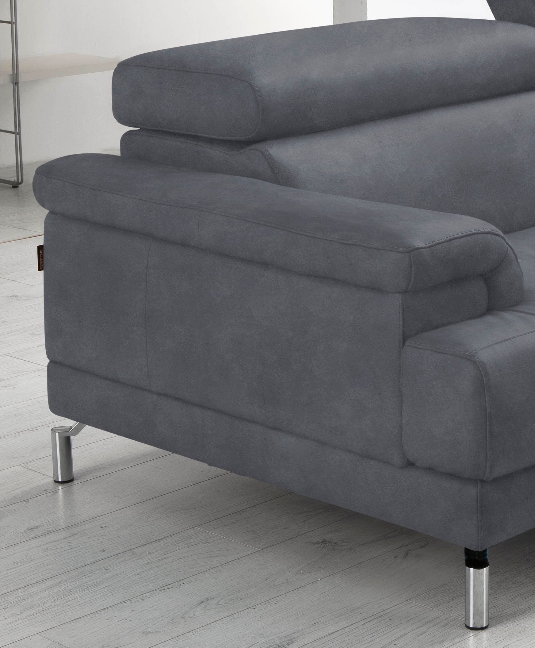 Egoitaliano 2,5-places »Soul, Design und Sitzkomfort auf hohem Niveau, tolle Details« incl. réglage de la tête pour encore plus de confort, pied design