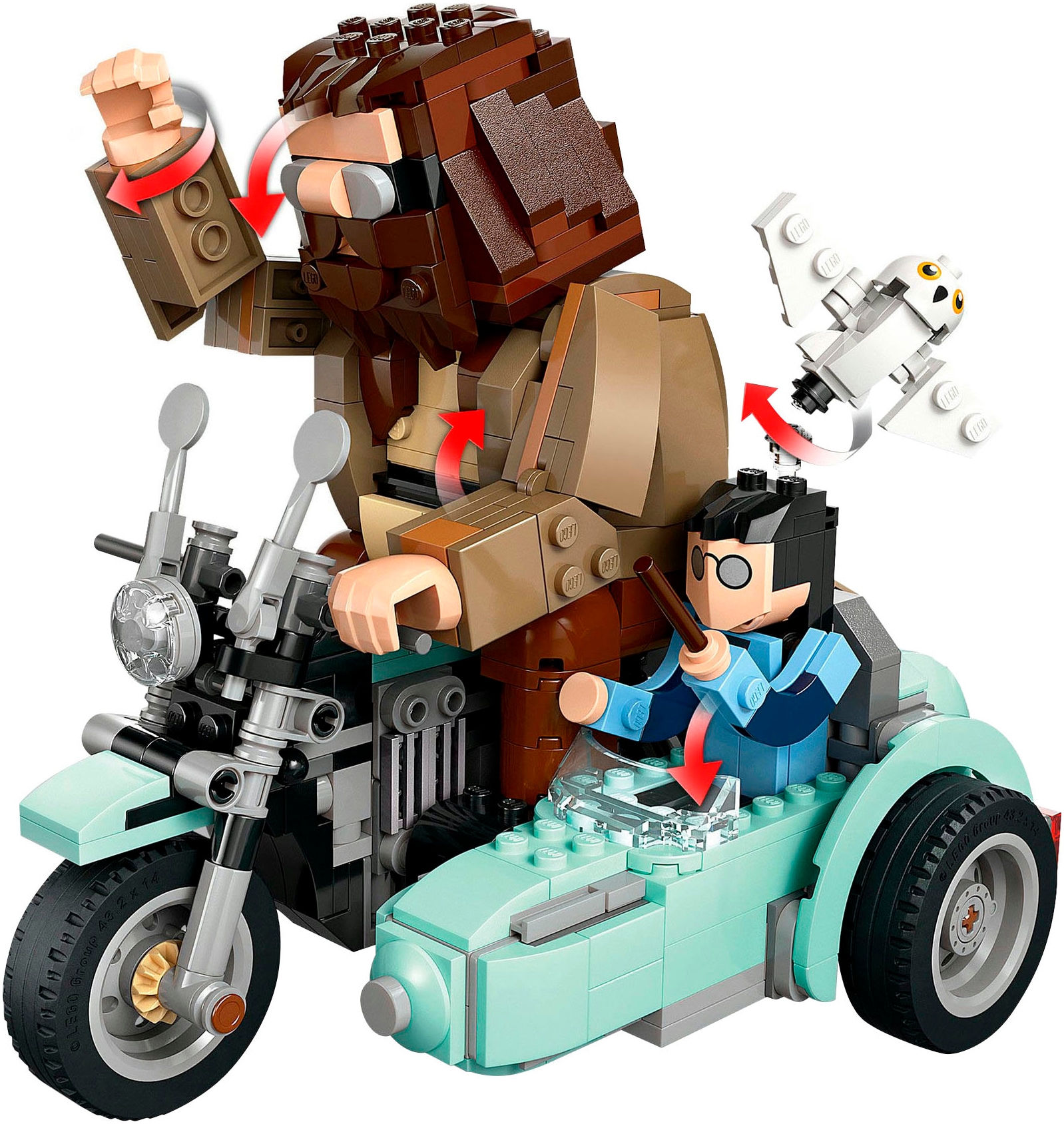 LEGO® Pions de construction »Hagrids und Harrys Motorradtour (76443), LEGO Harry Potter™« Made in Europe