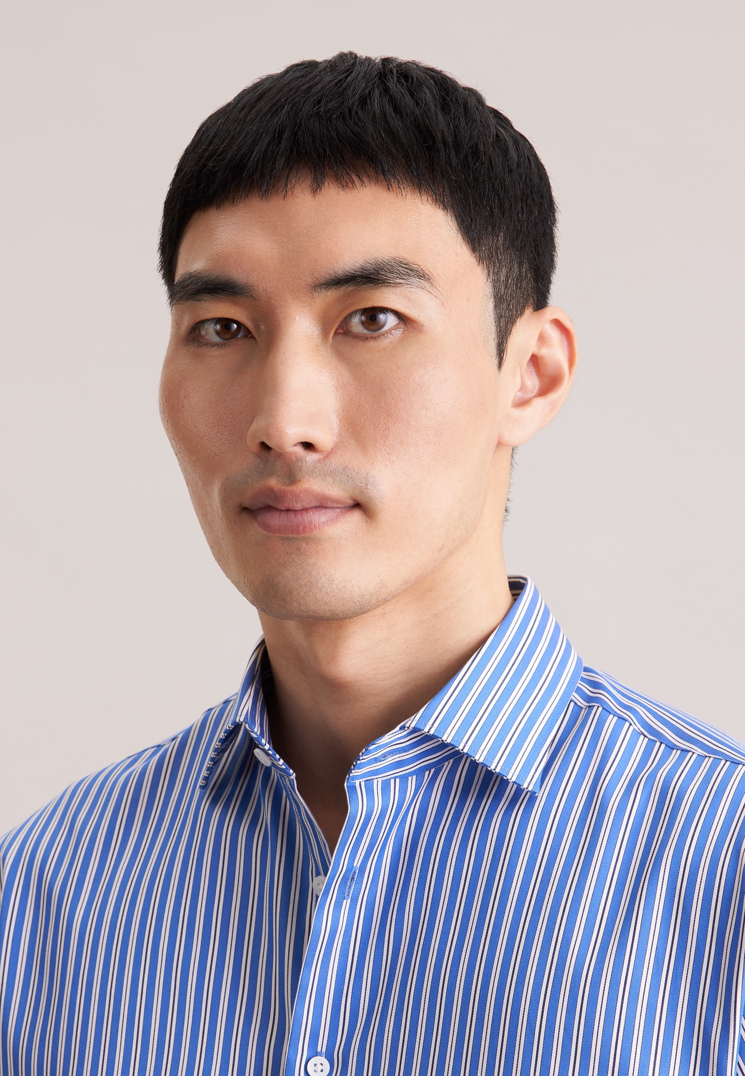 seidensticker Chemise d'affaires »Schwarze Rose« Regular 1/1 Kentkragen Gestreift