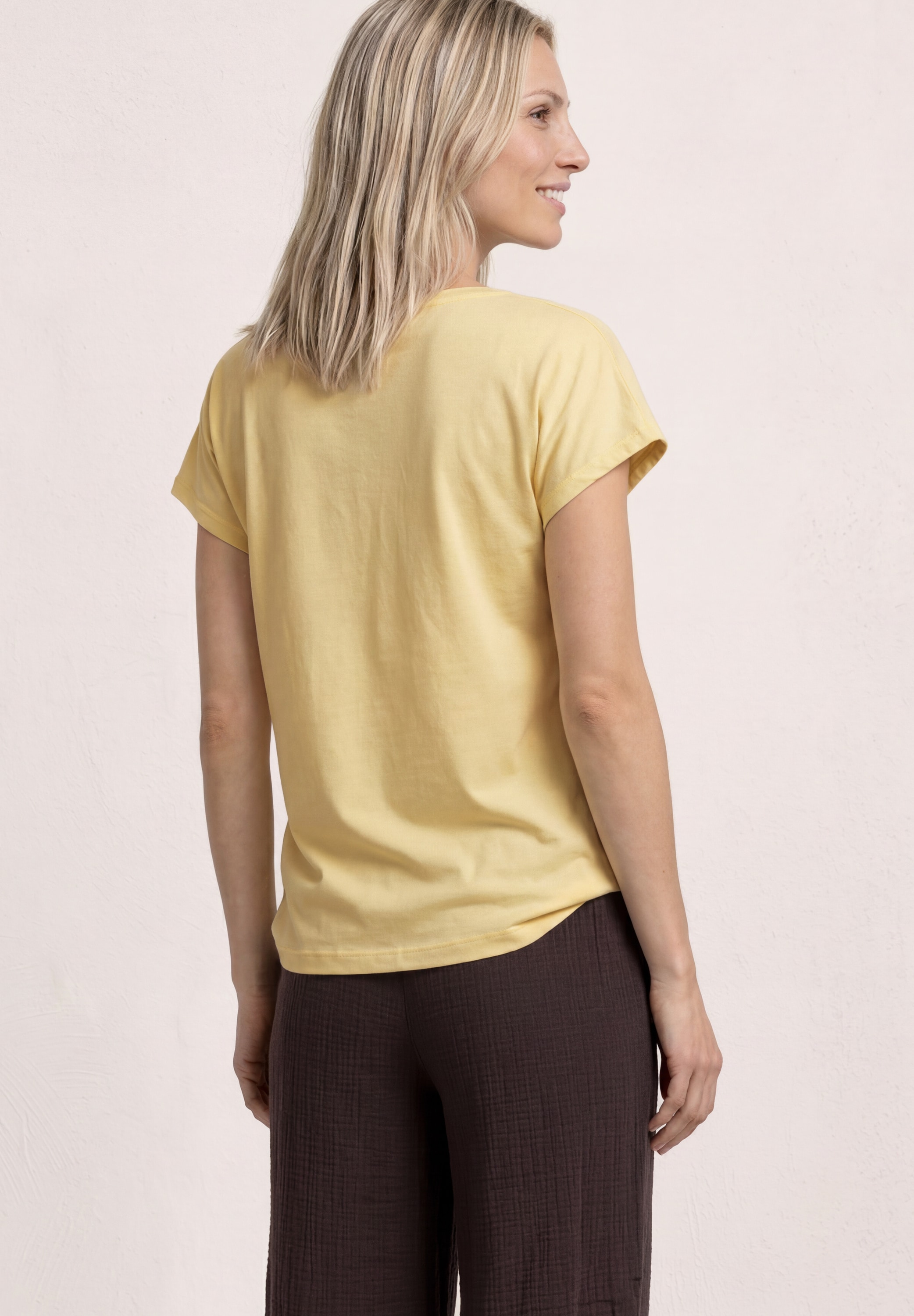 STREET ONE Shirttop Sommershirt mit Wording Artwork