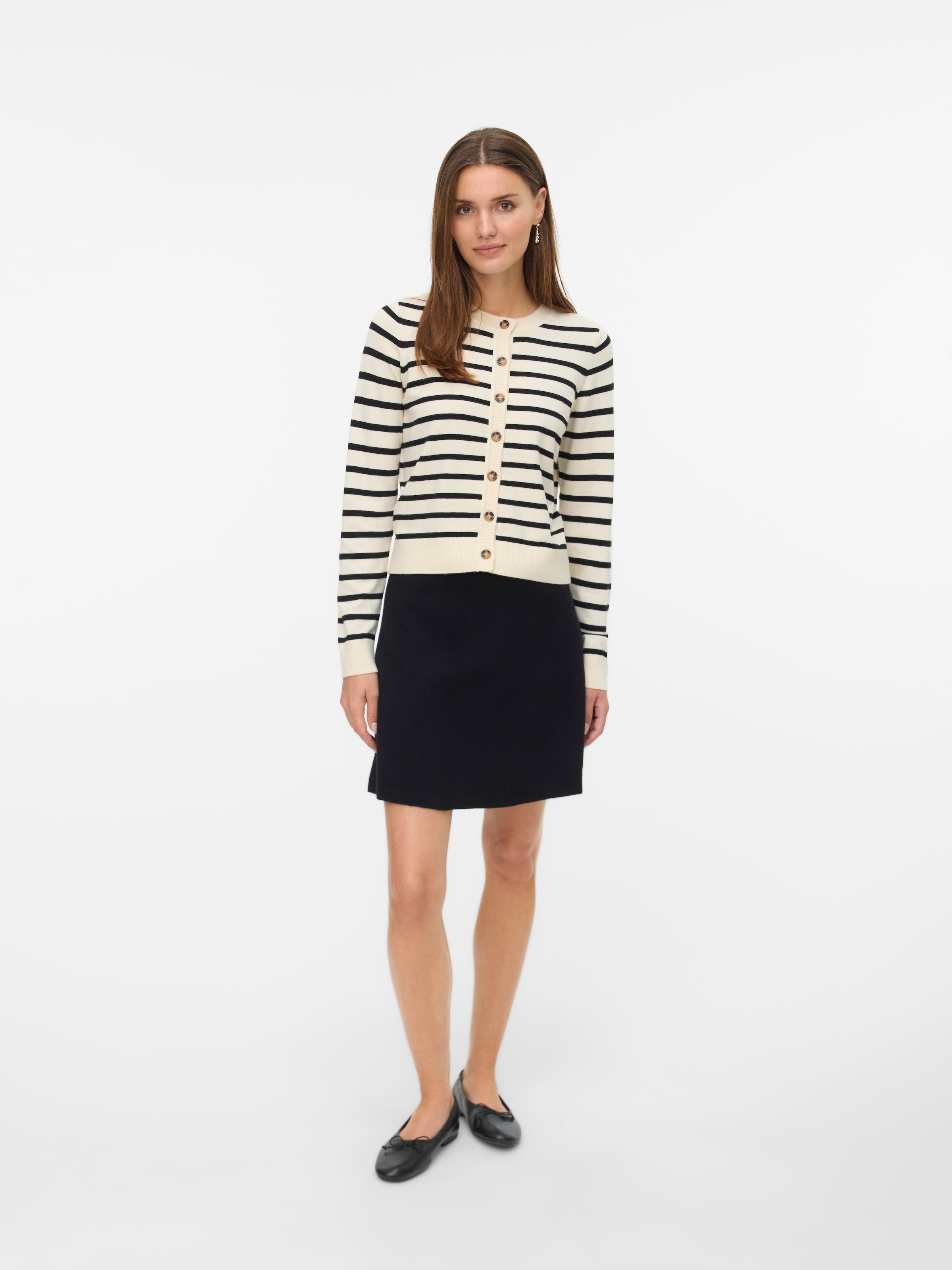 Vero Moda Strickjacke »VMSABA PLAIN LS O-NECK CARDIGAN NOOS«