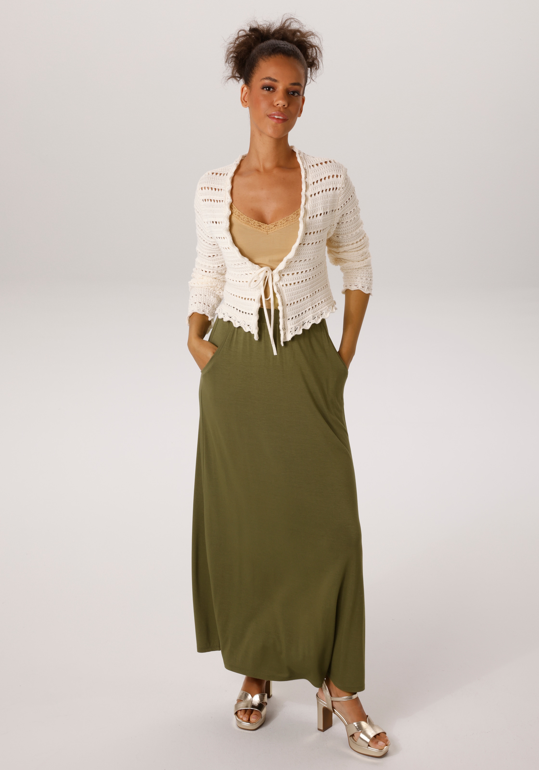 Aniston CASUAL Maxirock im Marine Look
