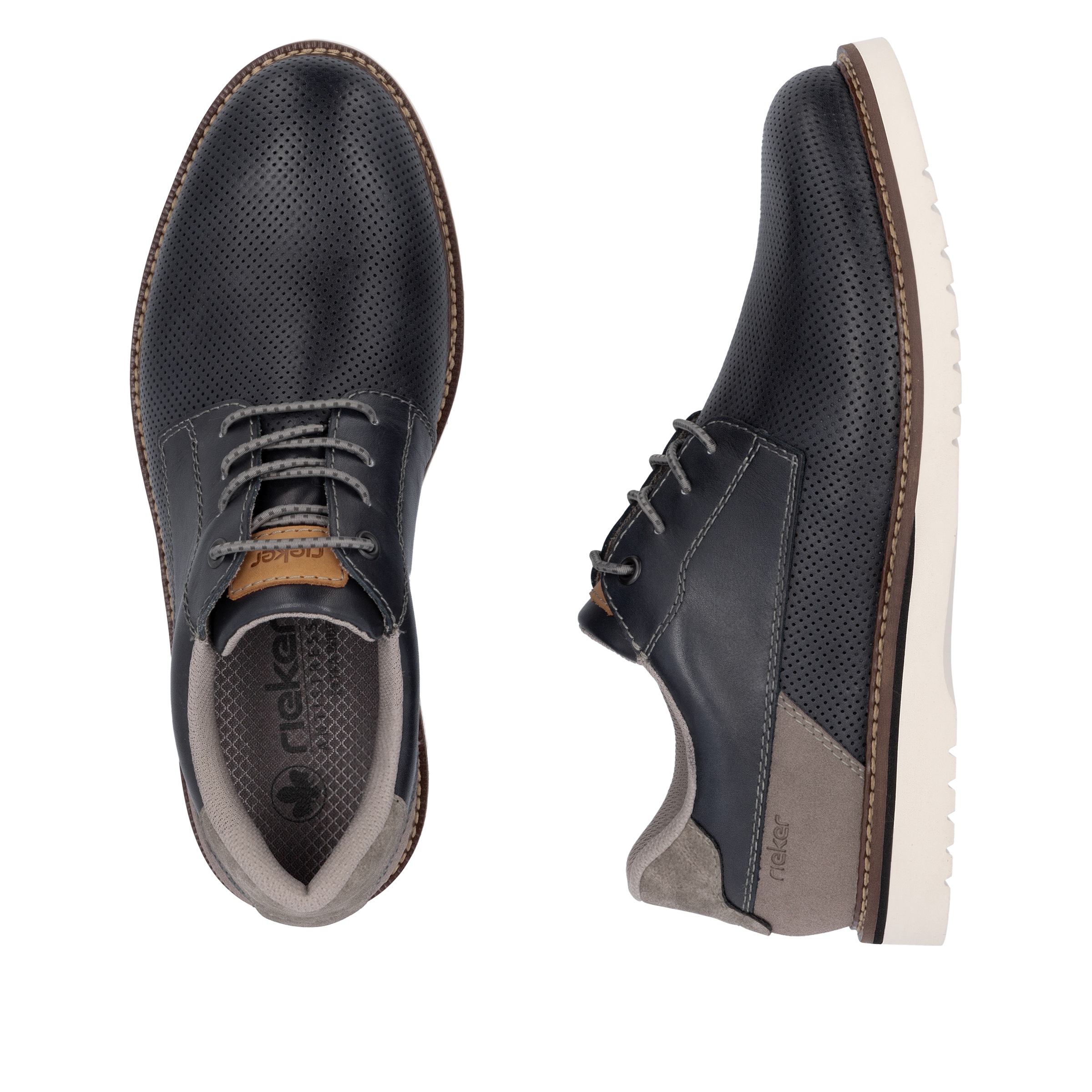 Rieker Chaussure à lacets  , chaussure basse, lacets casual avec entrée facilitée grâce à un élastique