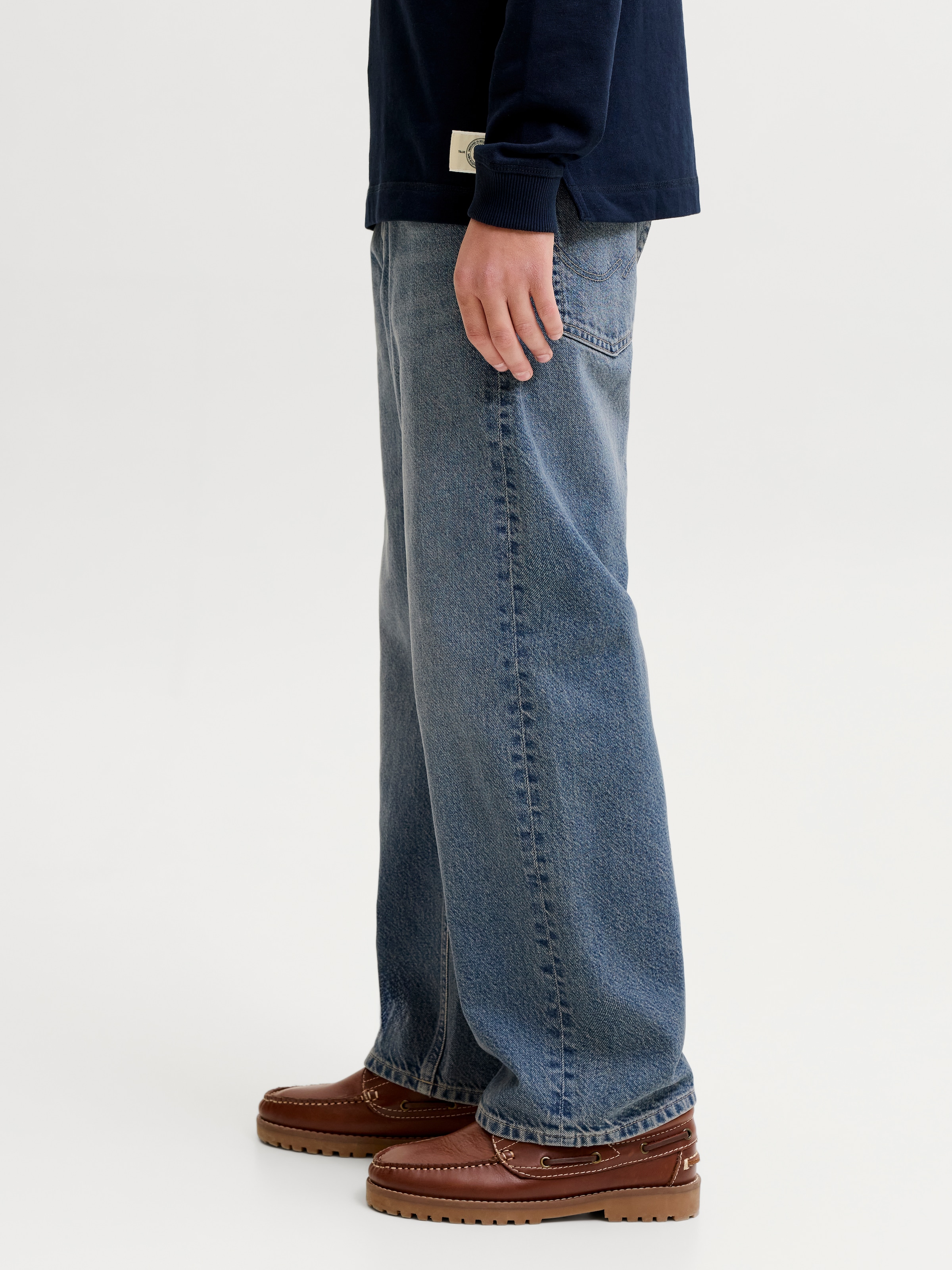 Jack & Jones Junior Relax-fit-Jeans »JJIALEX JJORIGINAL SQ 032 SN JNR« Baumwolle, relaxed fit