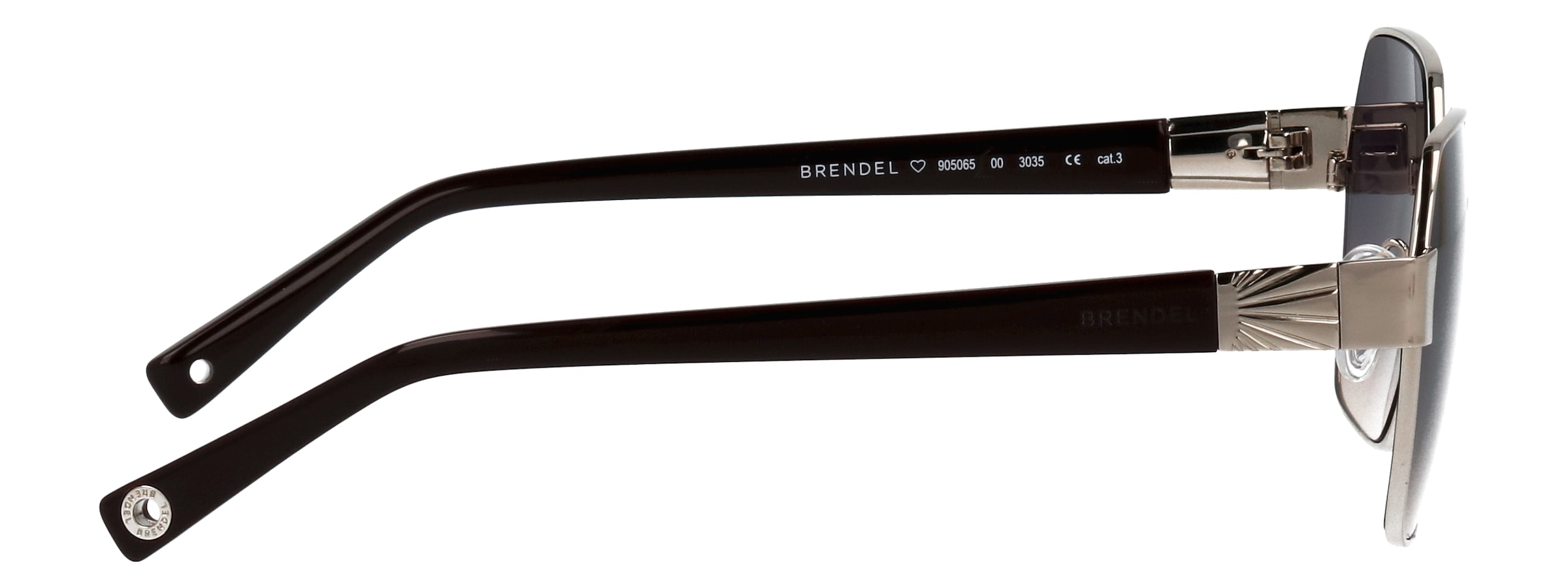 BRENDEL eyewear Lunettes de soleil »Modell 905065« Form Hexagon, Logoschriftzug auf Bügel, Metallfassung