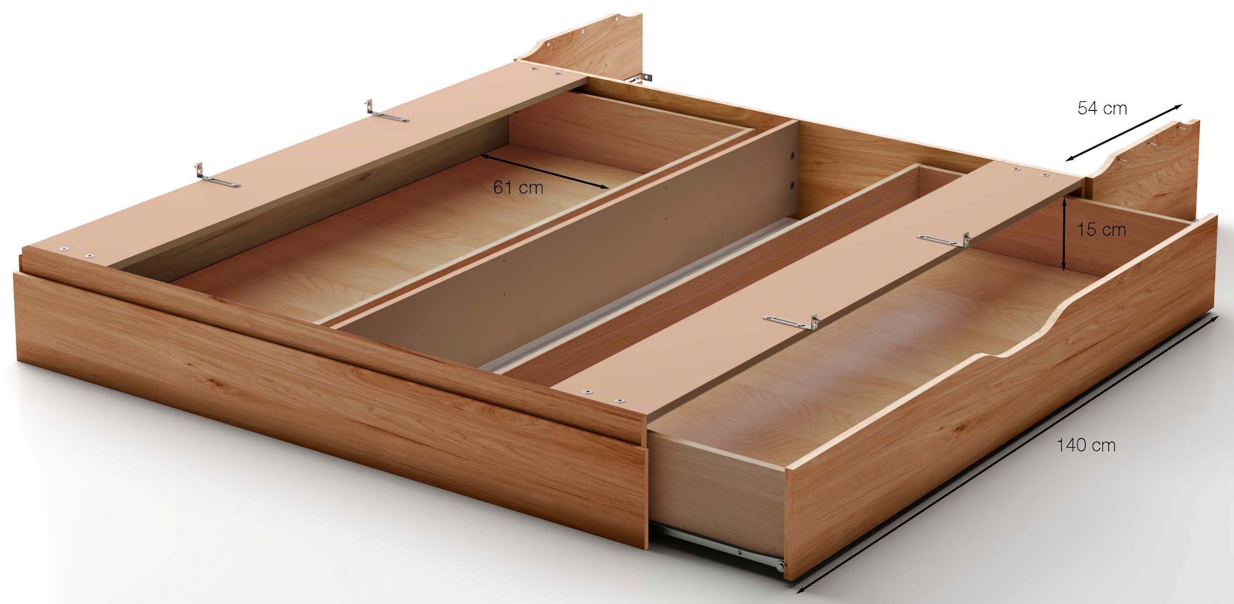 WIEMANN Tiroir »Lausanne, Bettschubkasten, Bettkasten, Schublade« ,  imitation aulne, charge maximale 20 kg