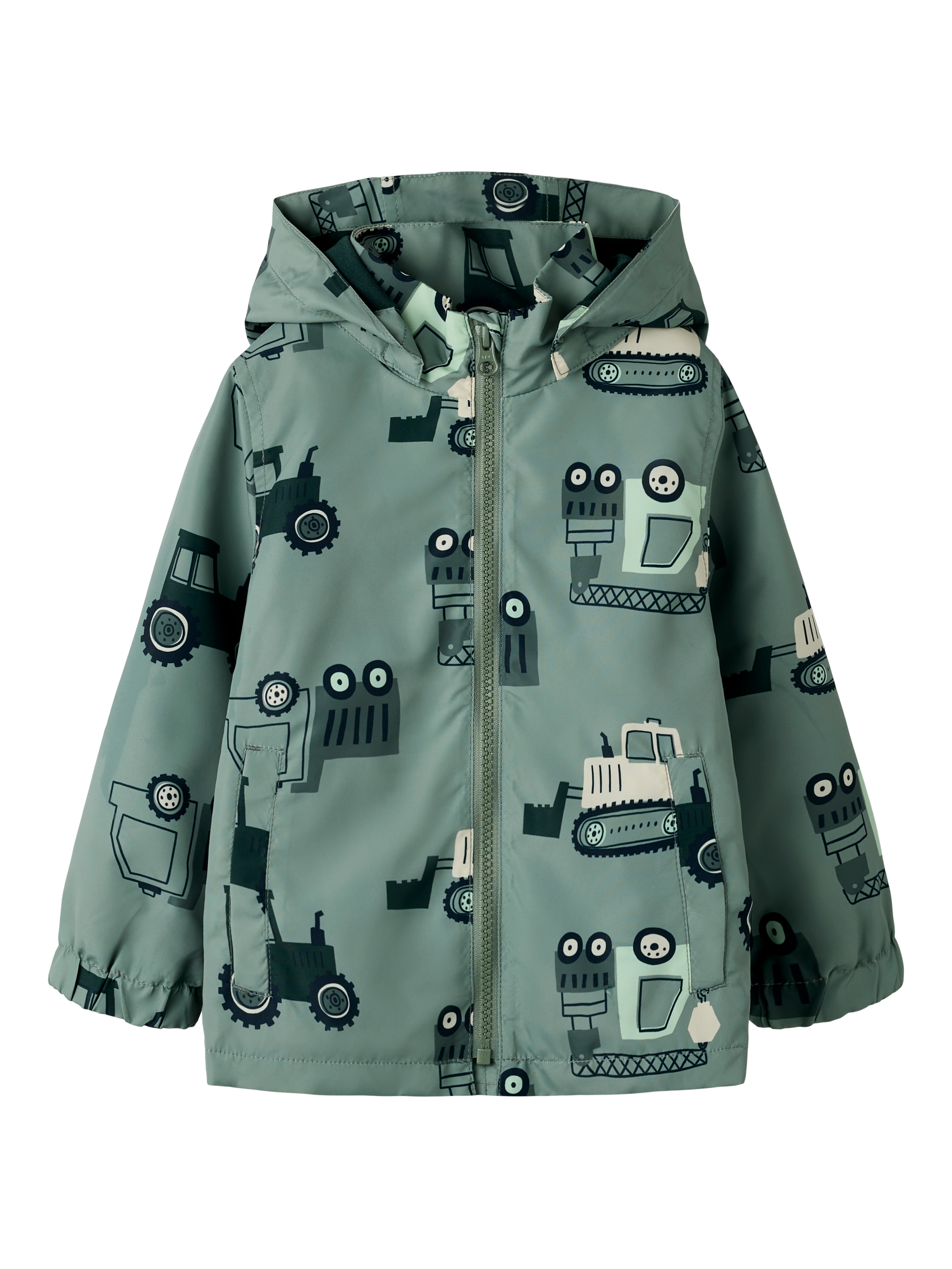 Name It Veste d'extérieur »NMMMAX JACKET LI AOP NOOS« mit Kapuze reflektierende Details, wasserabweisend