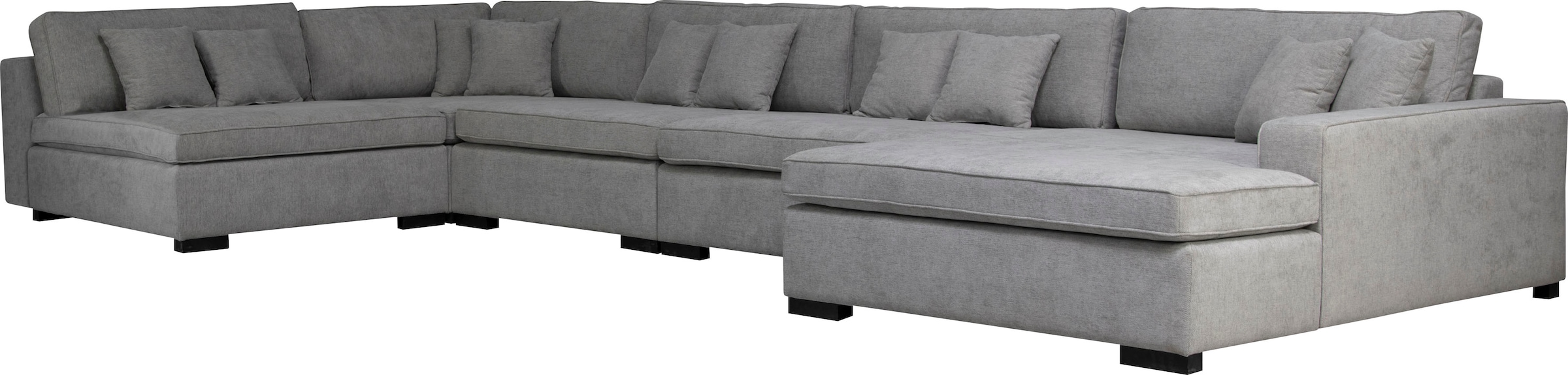 Home affaire Paysage de salon »Skara XXL U-Form« Lounge-Sofa XXL mit Federkern-Polsterung, in vielen Bezugsvarianten