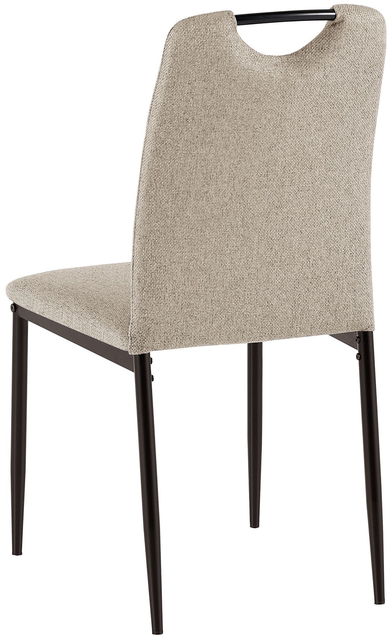 GOODproduct Esszimmerstuhl »Rom« (Set) 2 Stk.bequemer Stuhl mit hochwertigem Stoffbezug und Griff im Rücken