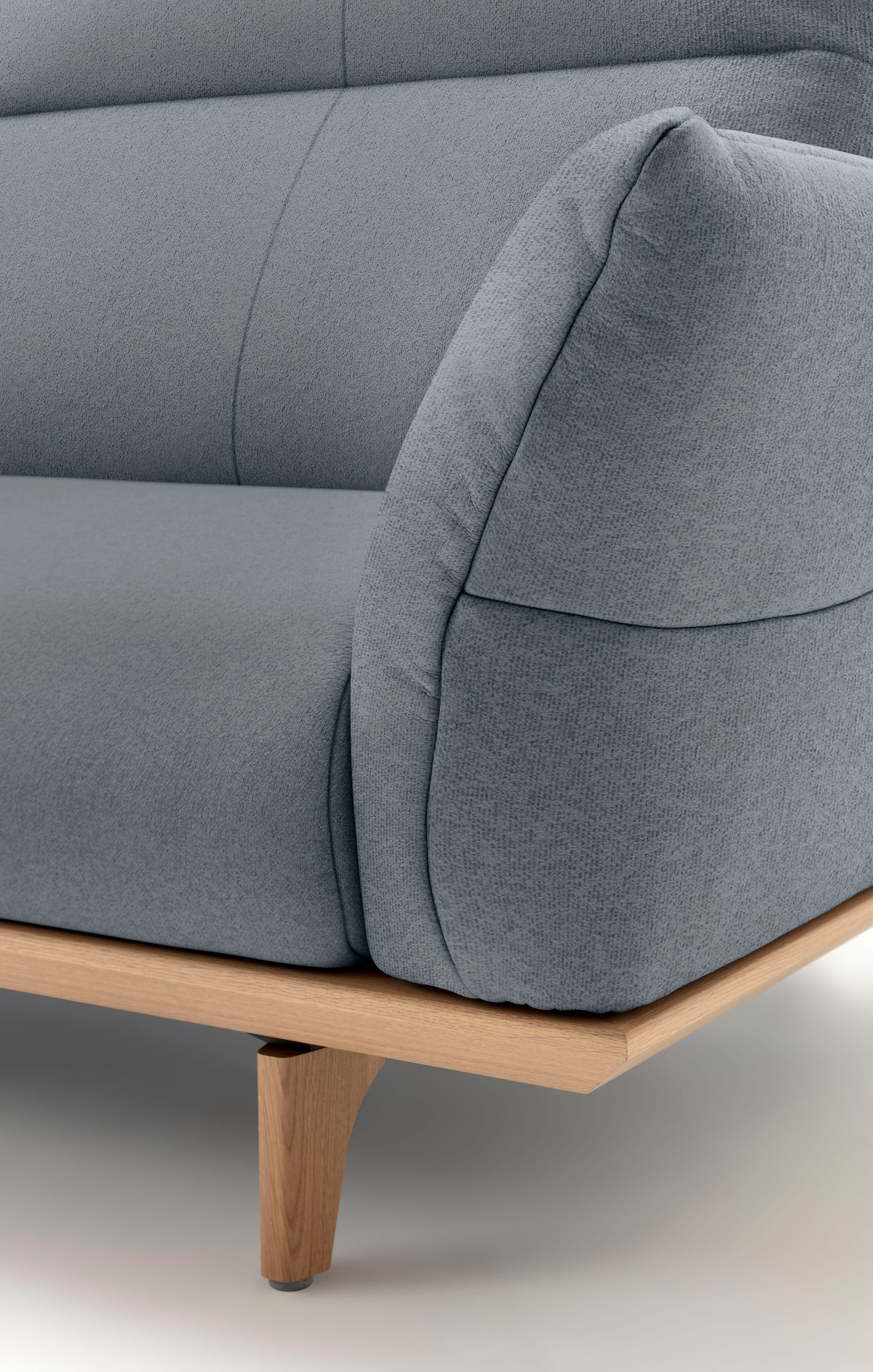 Creation BY ROLF BENZ 4 places »CR.460 Designsofa, erstklassiger Sitzkomfort, verst. Rückenlehne« socle en chêne, pieds en chêne naturel, largeur 248 cm