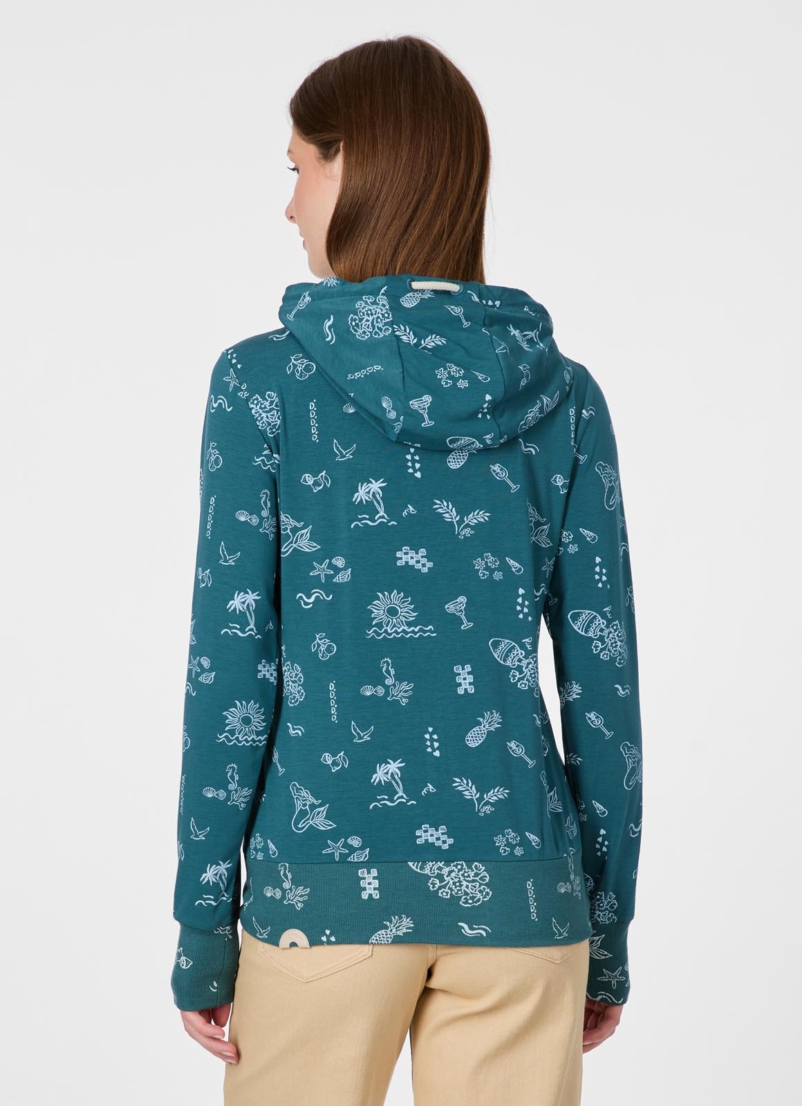 Ragwear Veste sweat »PAYA PRINT« Bestseller aus dünner Viskosemischung und Allover-Print