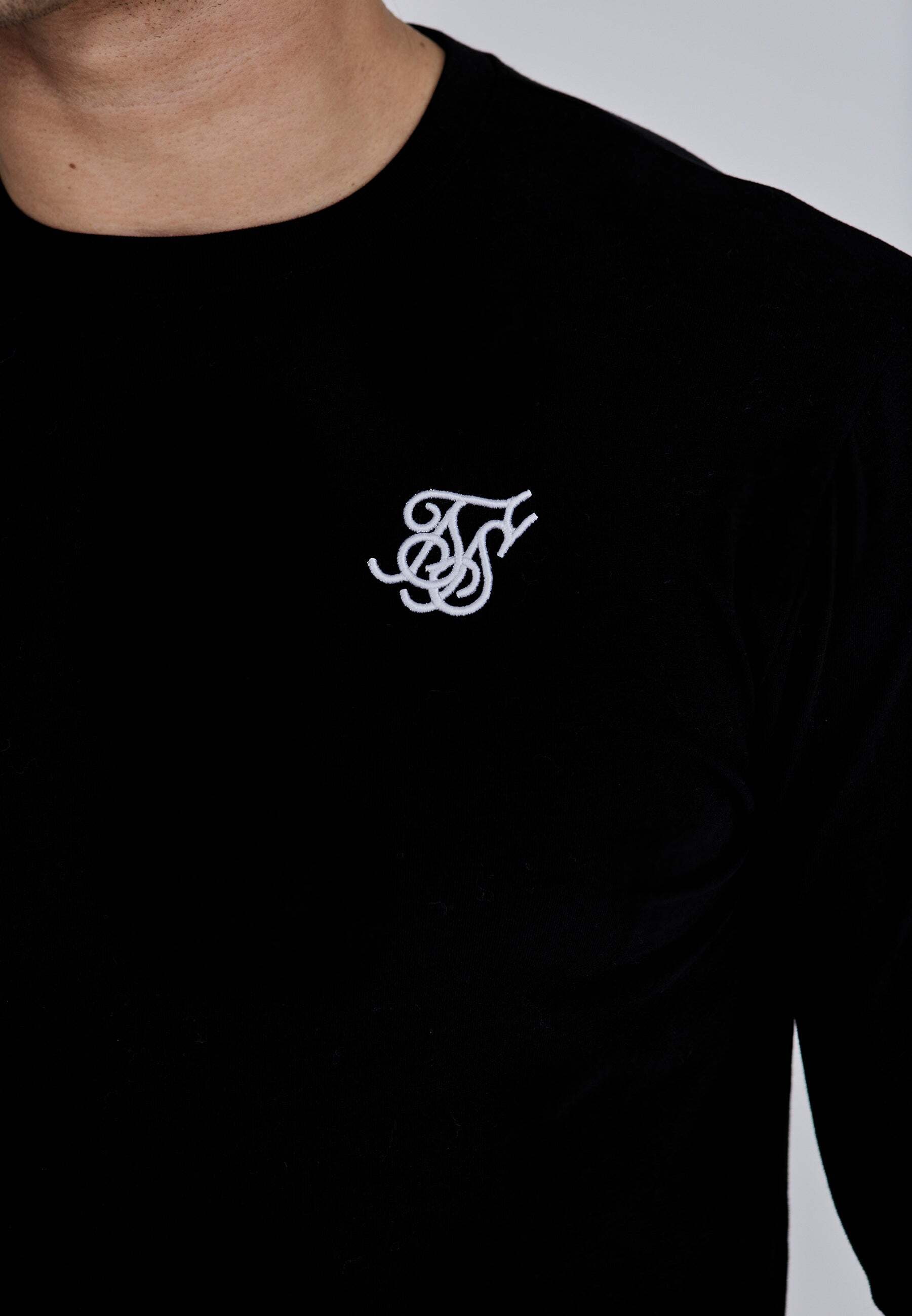 Siksilk T-shirt à manches longues »Siksilk Langarmshirt Essentials Long Sleeve T-Shirt«