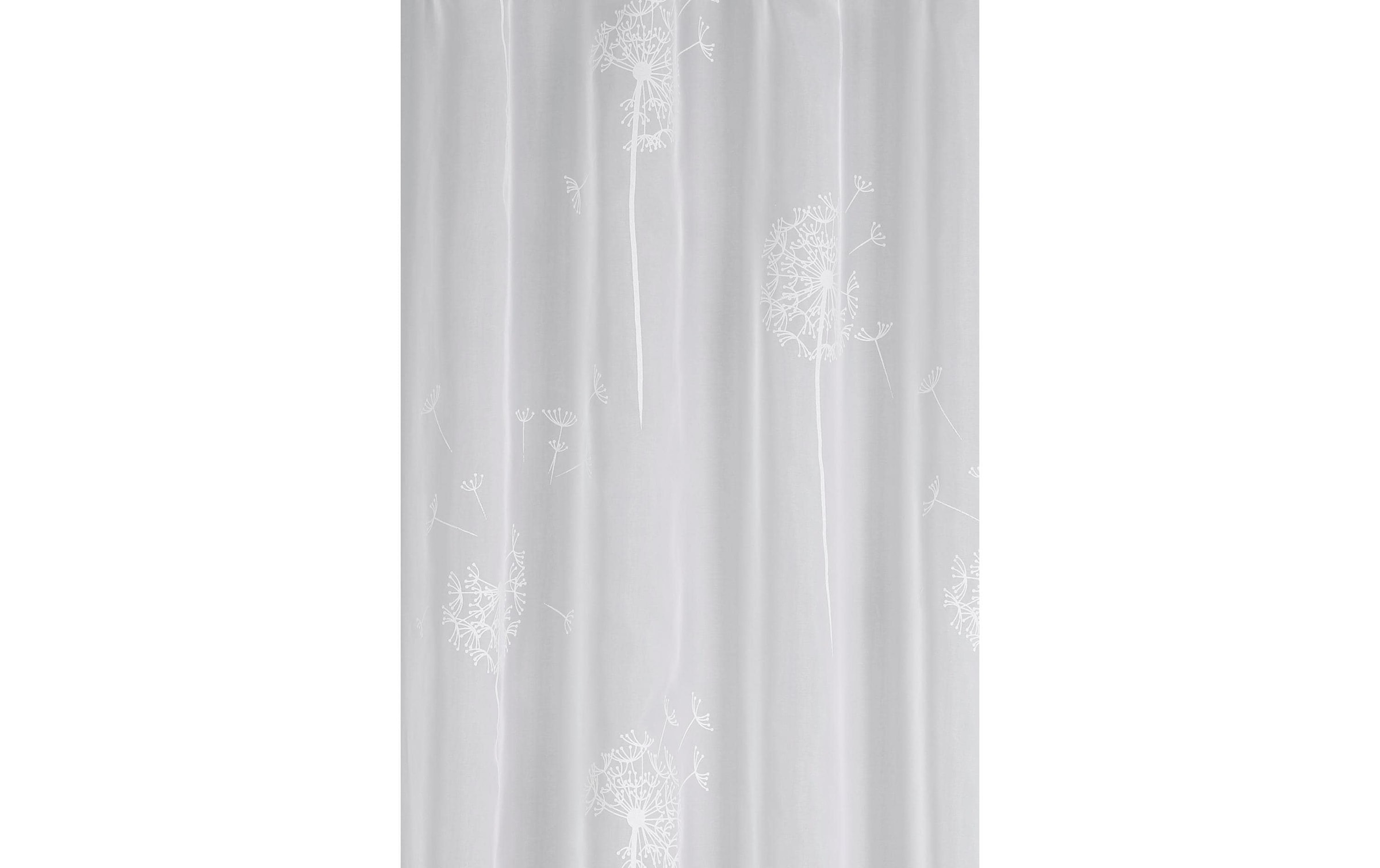 GARDINIA Vorhang »Voile-Flock, Weiss« Schlaufen 1 Stk. tlg.