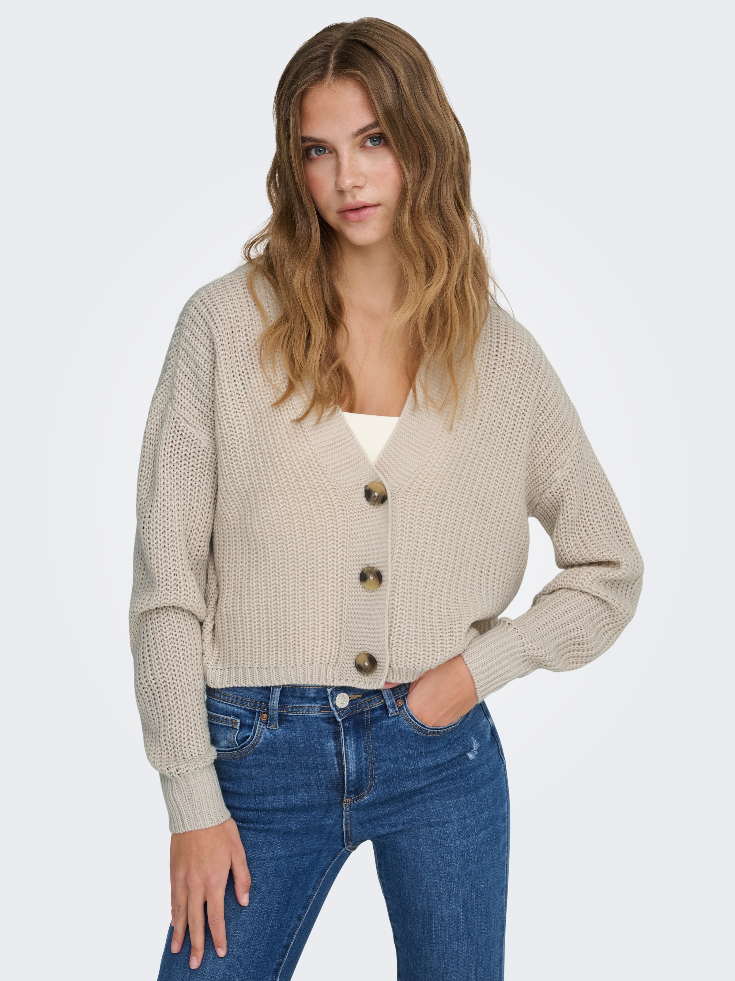 ONLY Veste en tricot »ONLCAROL NICE L/S CARDIGAN KNT NOOS« fibre synthétique, coupe régulière