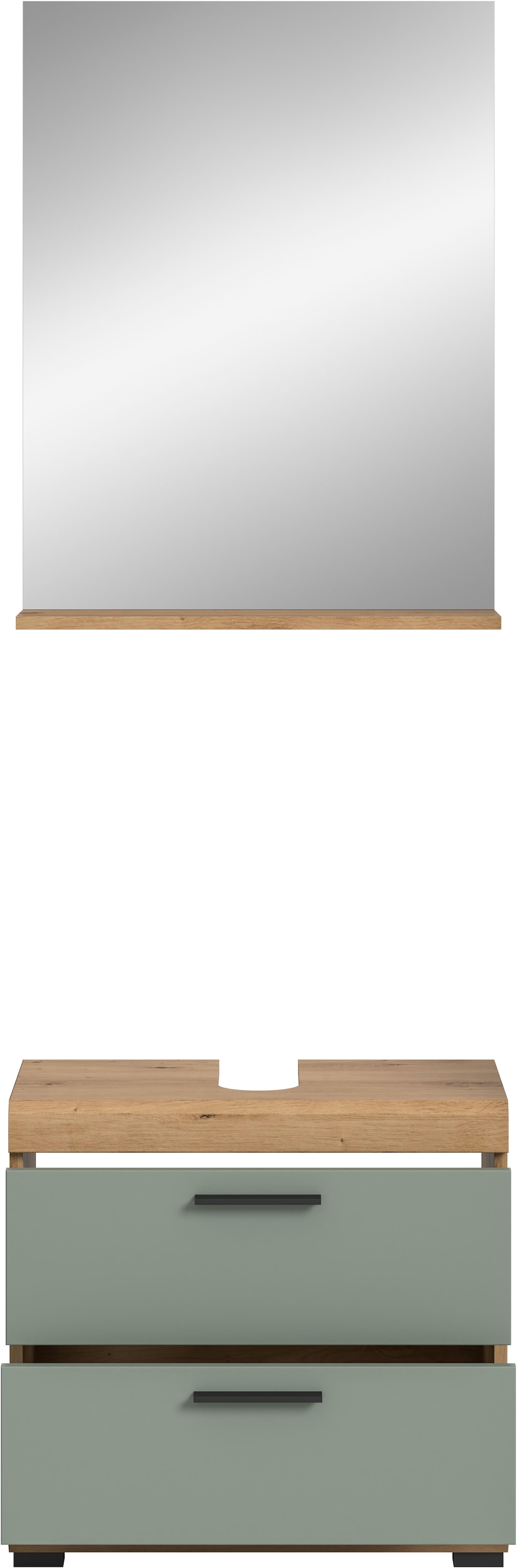 INOSIGN Badmöbel-Set »Siena, 2 teilig, bestehend aus: Waschbeckenunterschrank, Spiegel« Set, TOPSELLER!, 2 Stk. tlg.