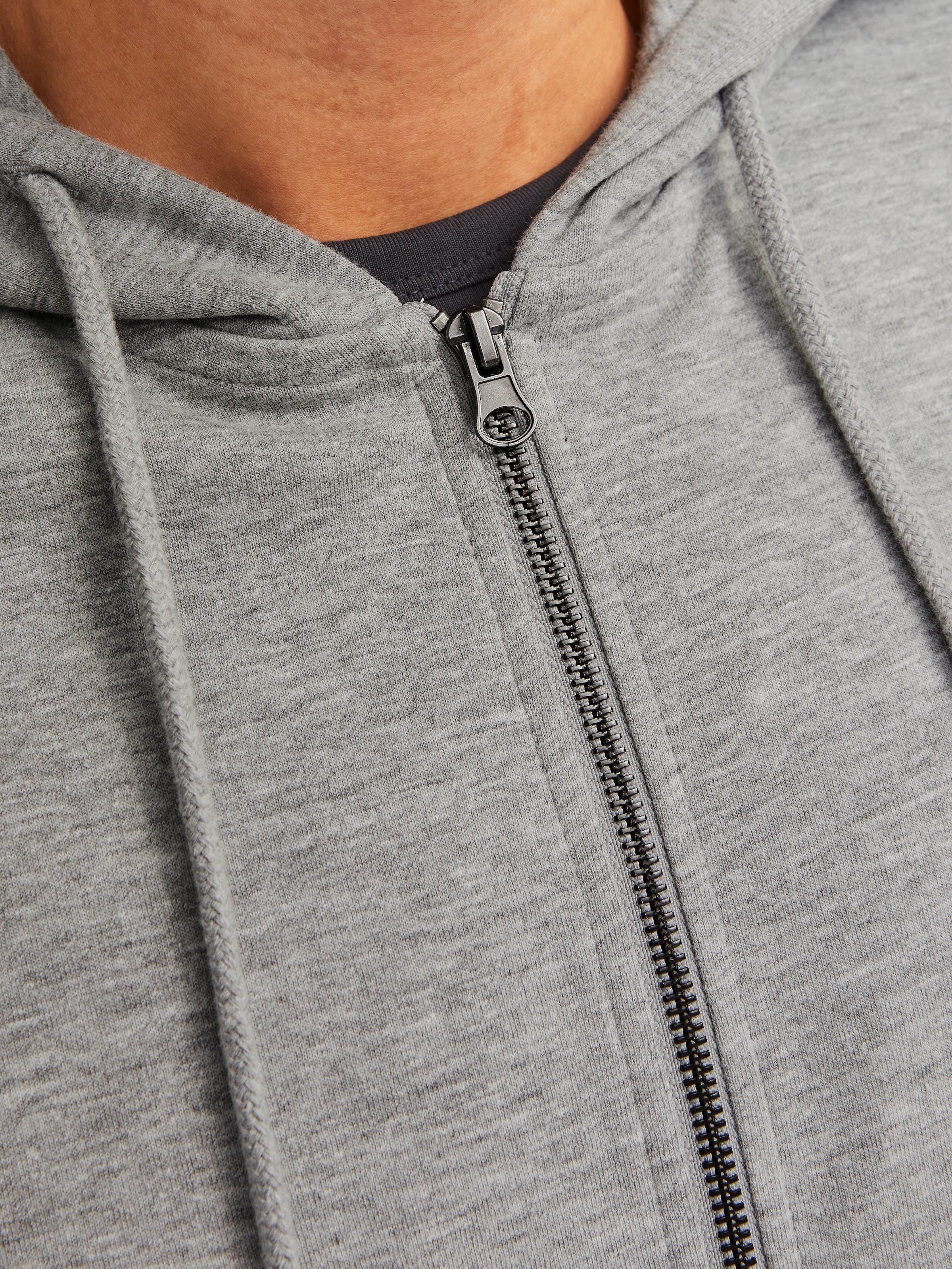 Jack & Jones Sweat à capuche »JJEBASIC Hoodie mit Rippbündchen und angenehmem Tragegefühl« unifarben, modisch, regular fit, Baumwollmischung, Rundhals