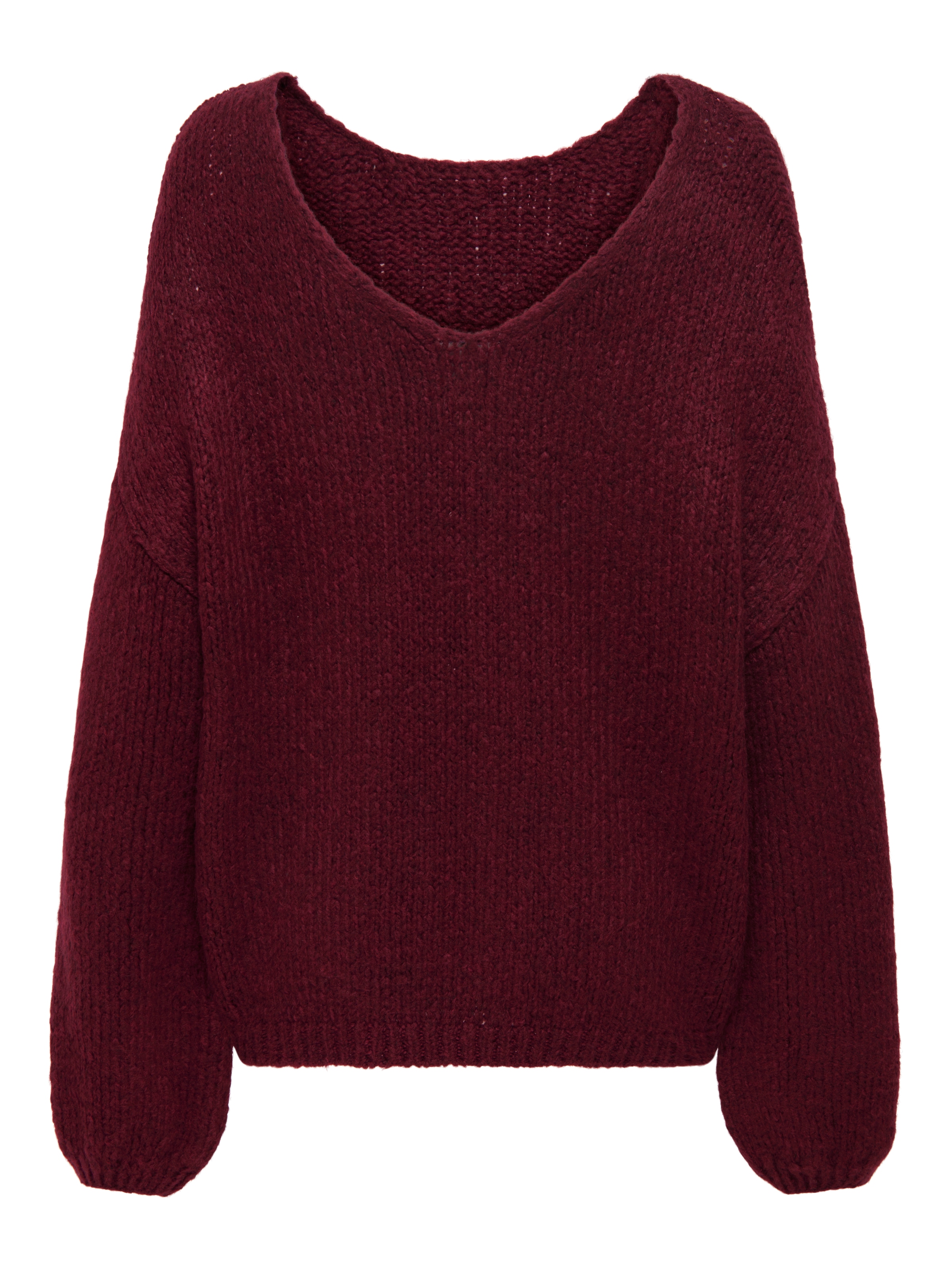 JDY V-Ausschnitt-Pullover »JDYDINEA L/S REVERSIBLE PULLOV. KNT NOOS« Kunstfaser, regular fit