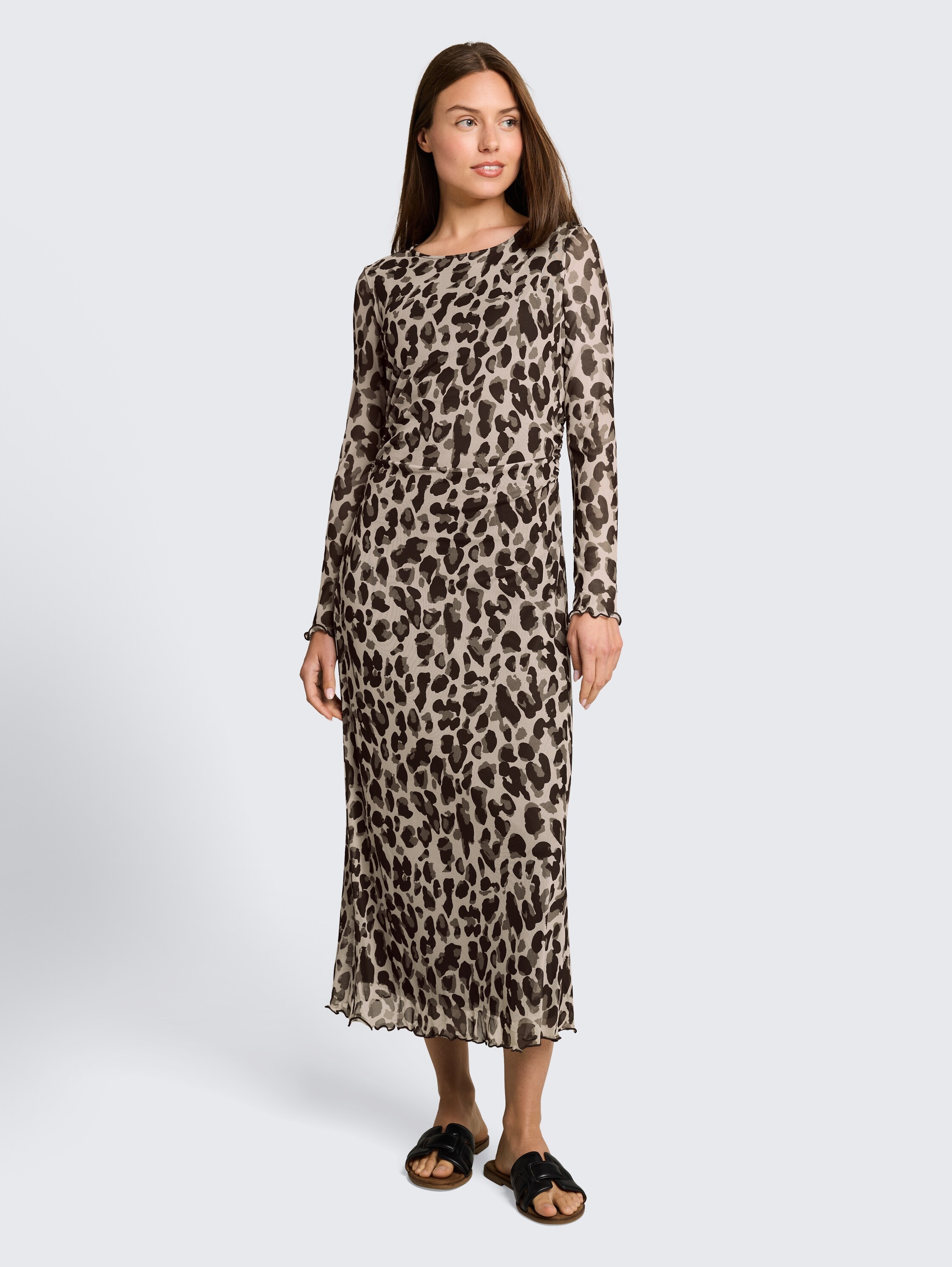 TOM TAILOR Meshkleid »Regular midi« mit Muster