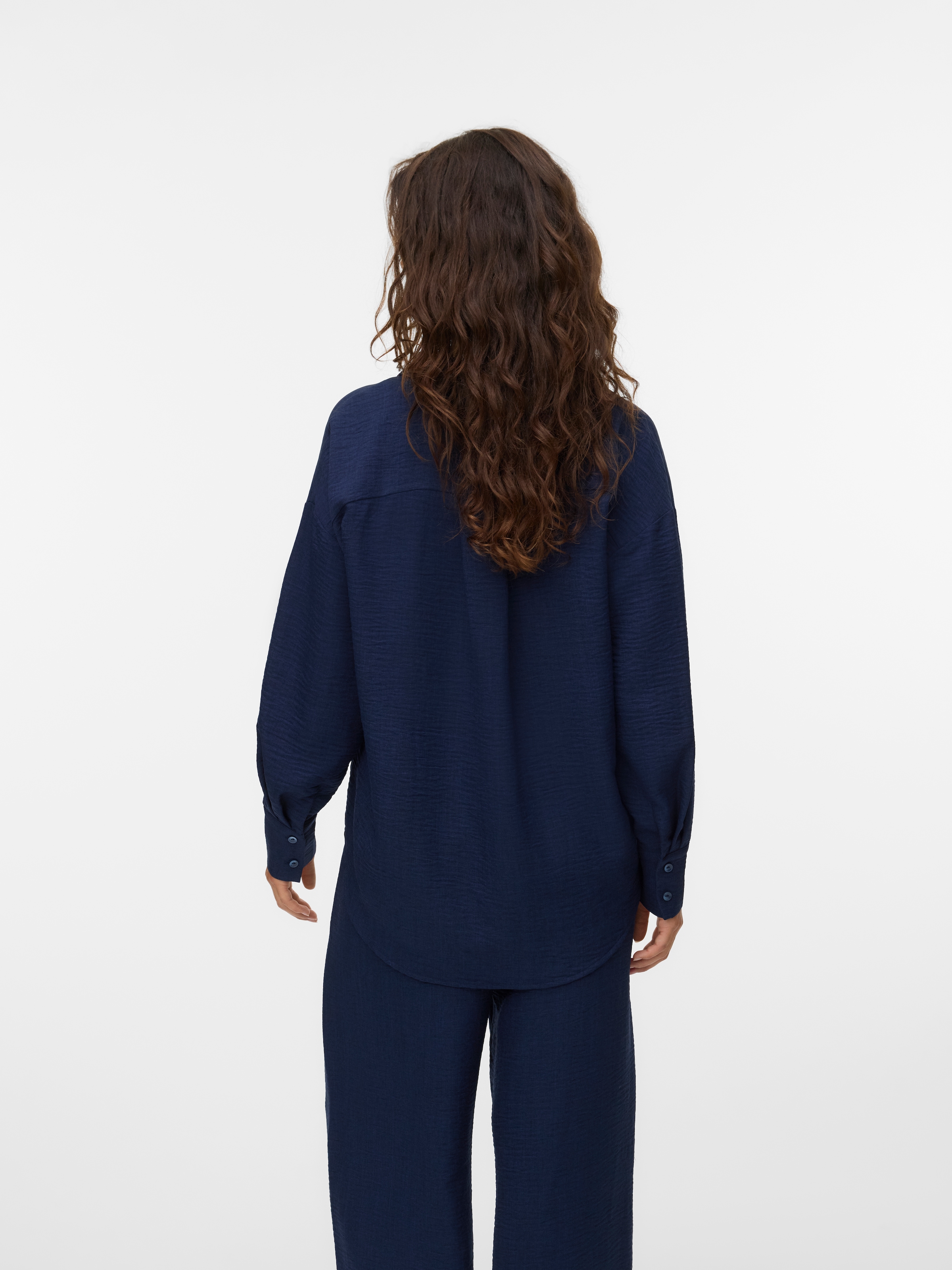 Vero Moda Blouse à manches longues »VMMELANEY QUEENY LS SHIRT WVN NOOS« Kunstfaser, loose fit