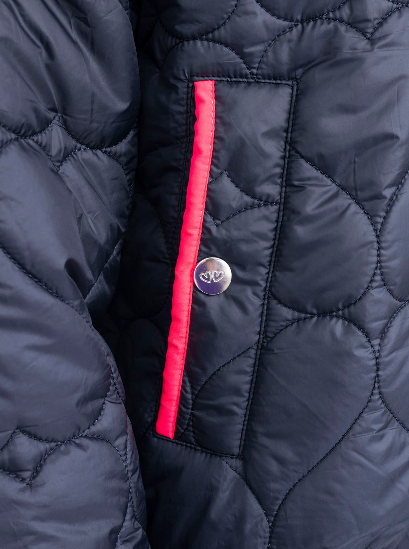 Zwillingsherz Bomberjacke »"Be Happy"« ohne Kapuze modisch, Kontrastdetails, regular fit, langärmelig, mit Herzsticker