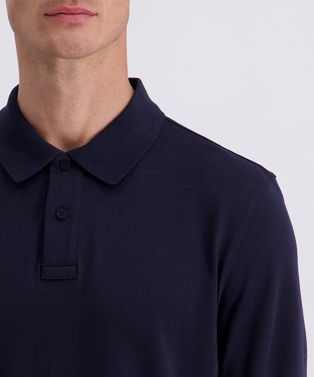 Pierre Cardin Langarm-Poloshirt in 2-Knopf-Form