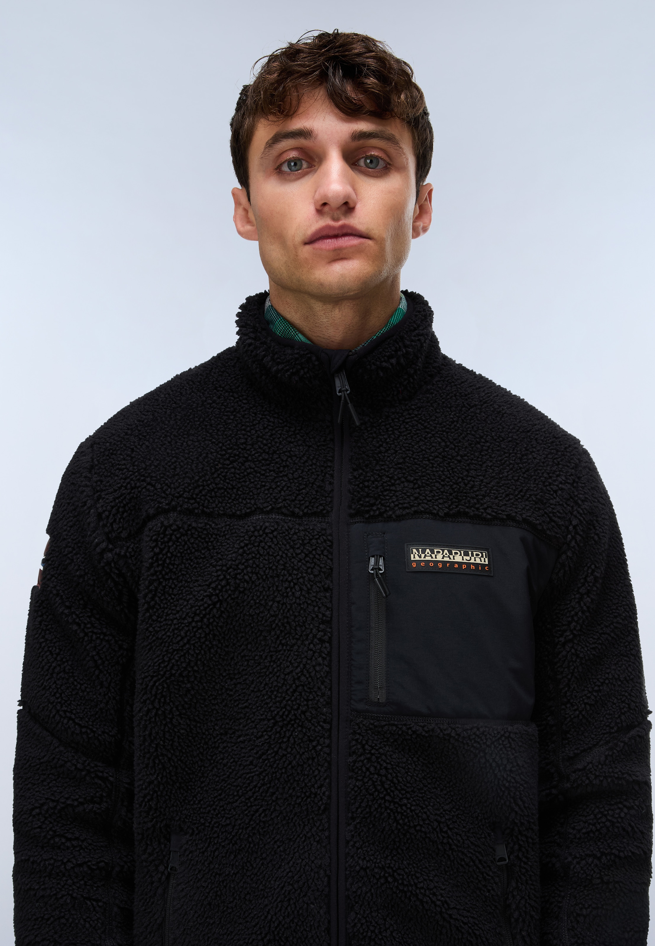 Napapijri Fleecejacke »YUPIK FZ 5 BLACK BEAUTY« mit sportlichem Stil, als flexible Zwischenschicht, leichtes Material