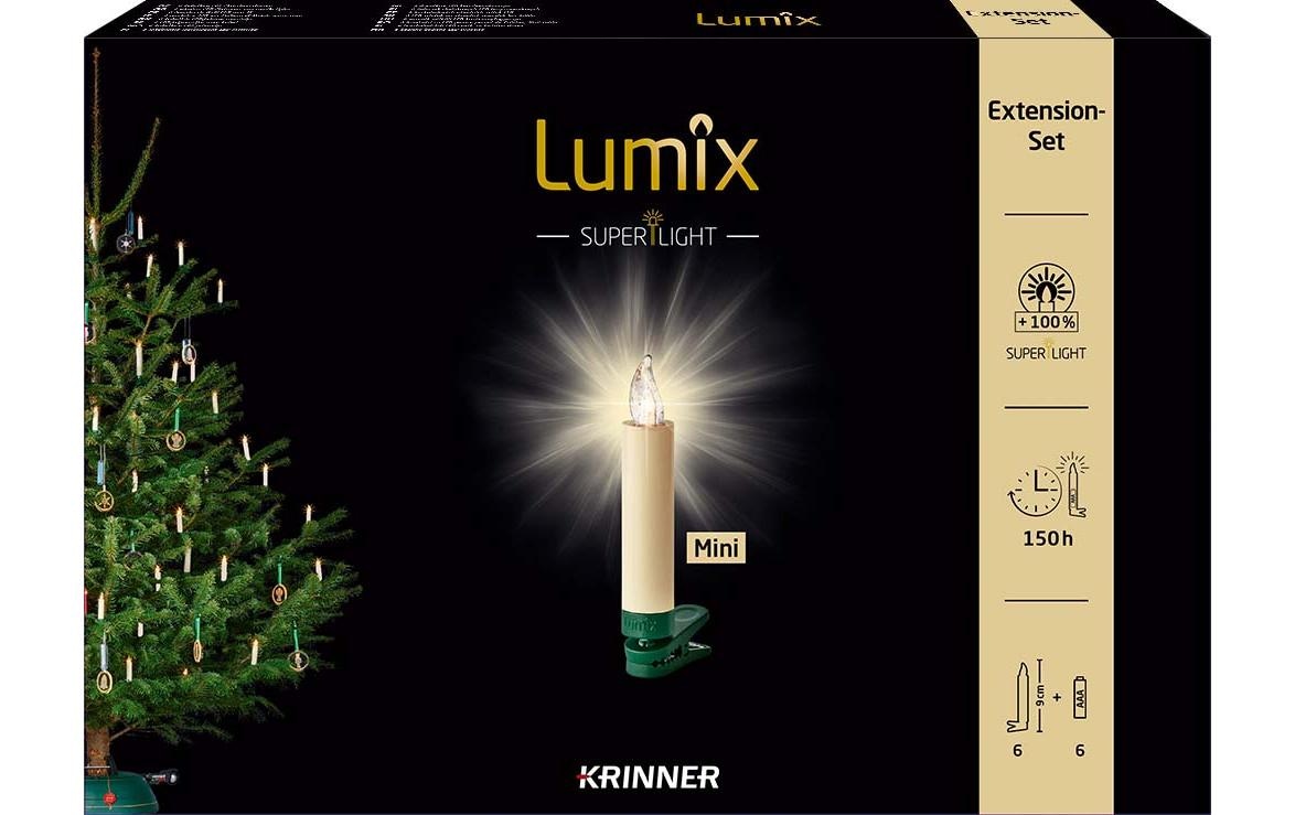 lumix LED-Christbaumkerzen »Lumix LED SuperLight Mini« 6 Stk.-flammig