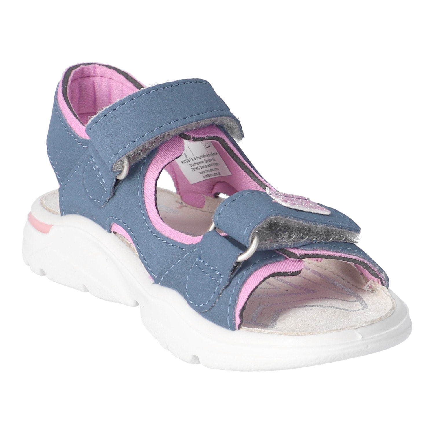 Ricosta Sandale »Carmi«  Klettschuh mit Glitzer, mit WMS, Grössenschablone zum Download