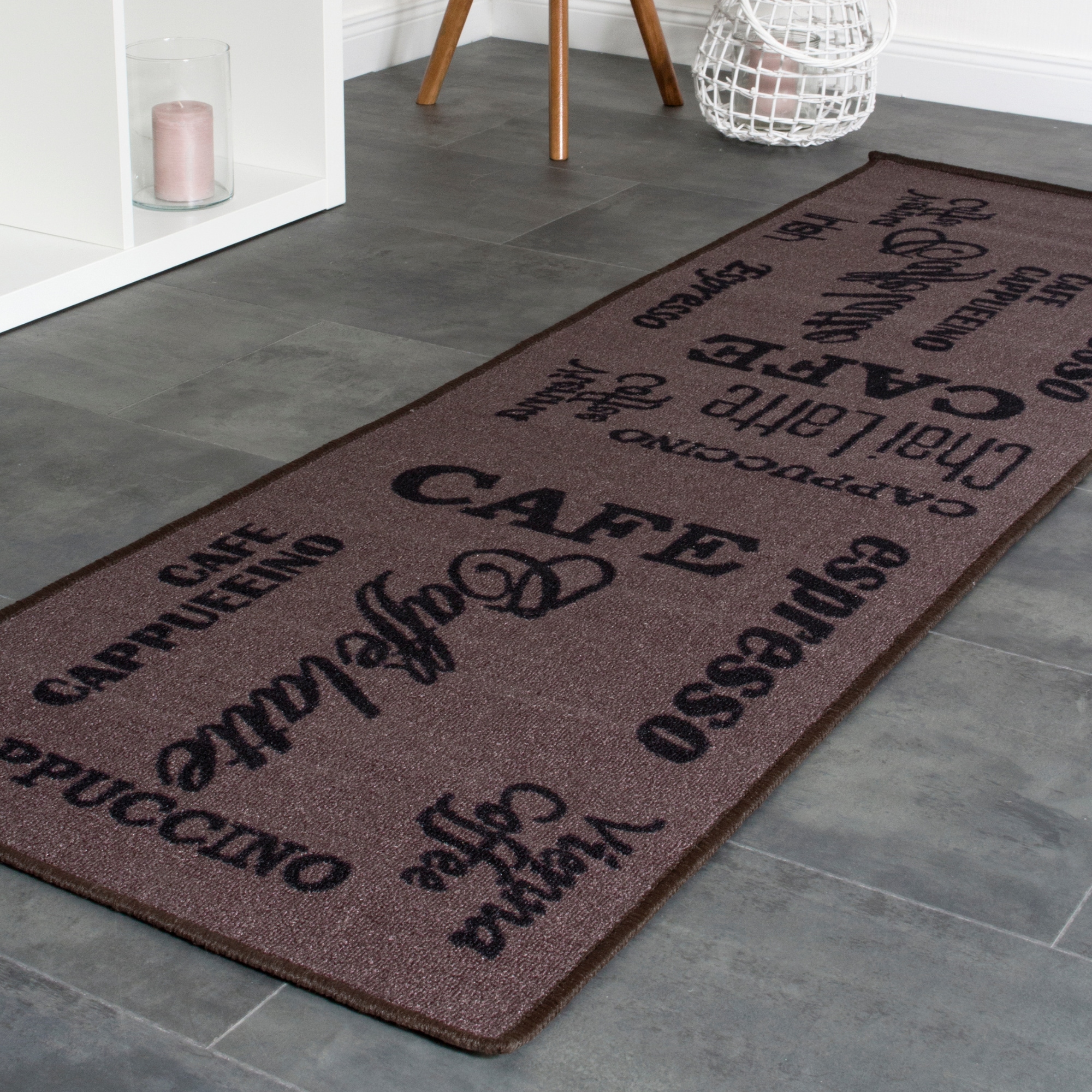 Andiamo Chemin de cuisine »Espresso« Rectangulaire 5 mm Höhe mit Schriftzug, rutschhemmend, Küche, Kundenliebling