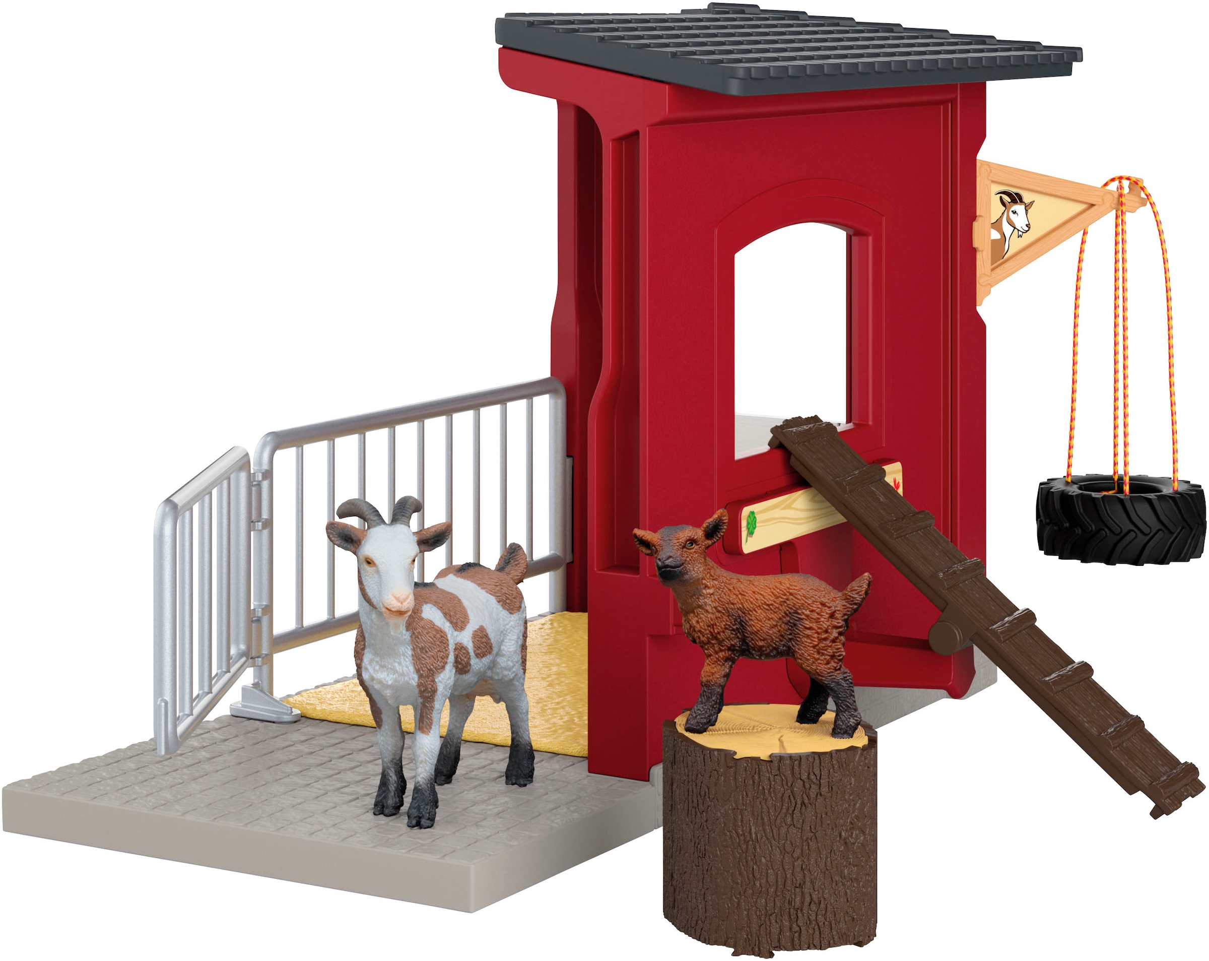Schleich® Spielwelt »FARM WORLD, Ziegenstall  (42726)«
