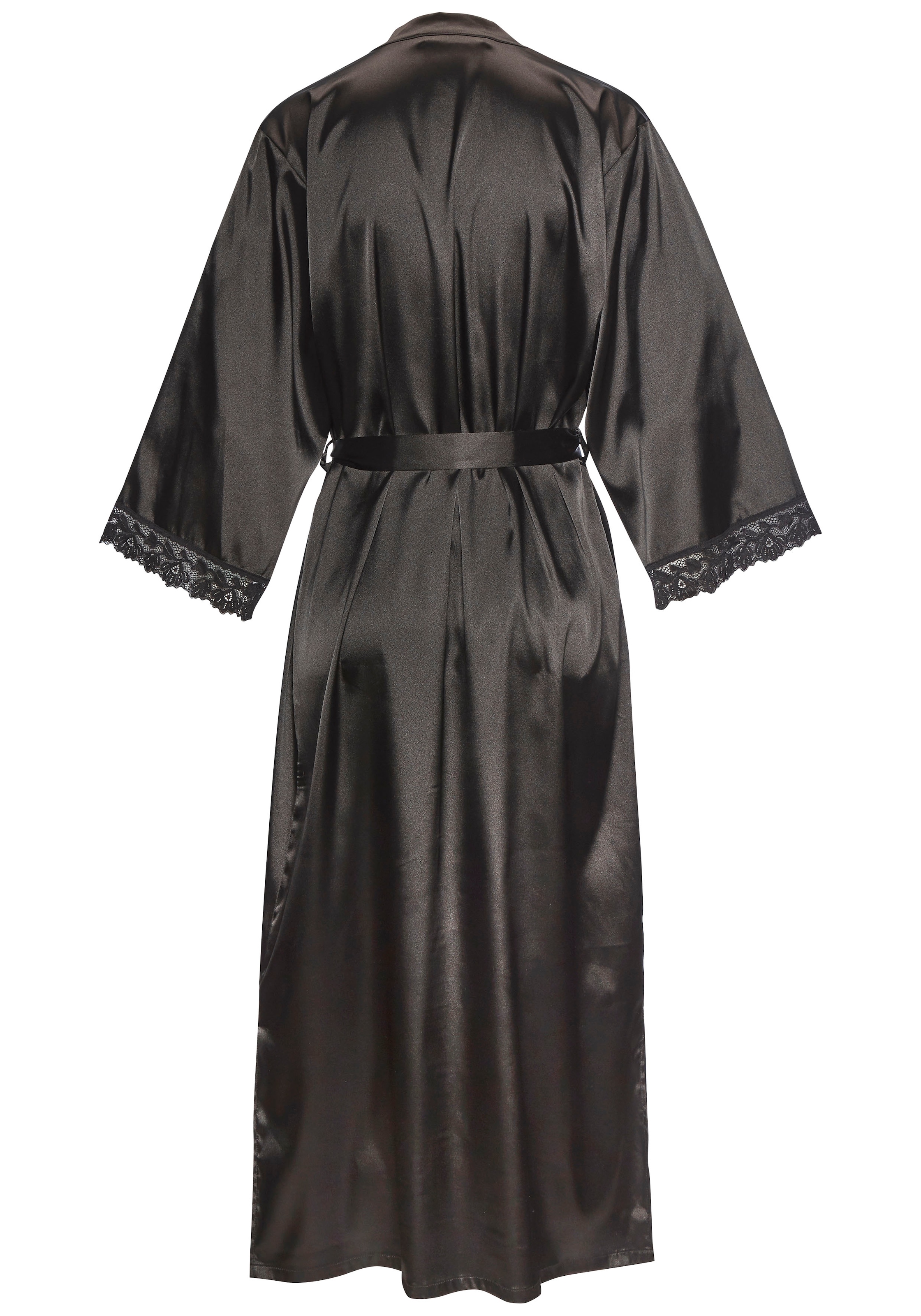 LASCANA Kimono 1-teilig,  Mit spitze besetzte Ärmel