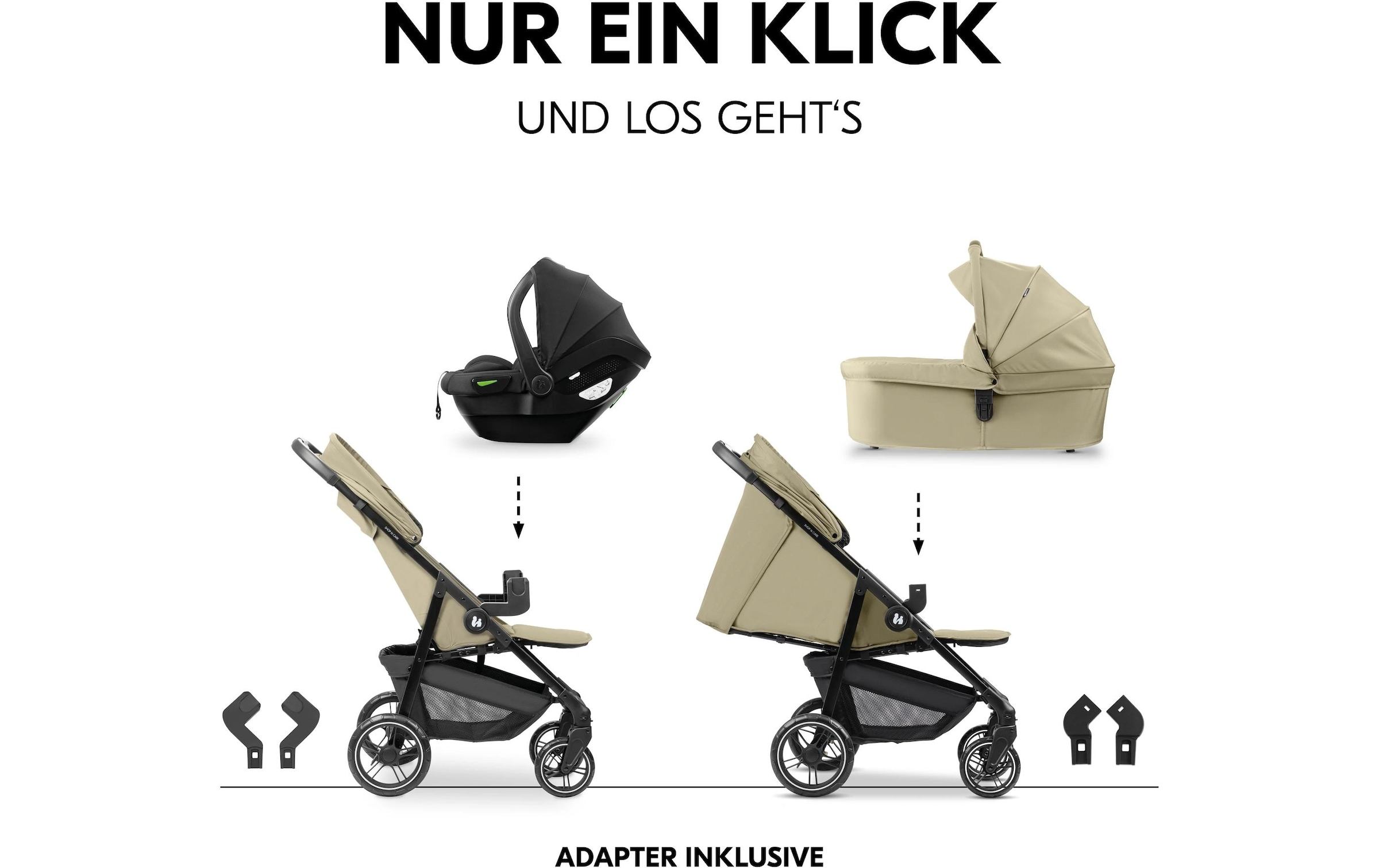 Hauck Kombi-Kinderwagen »Shop N Care Trio Set« 22 kg