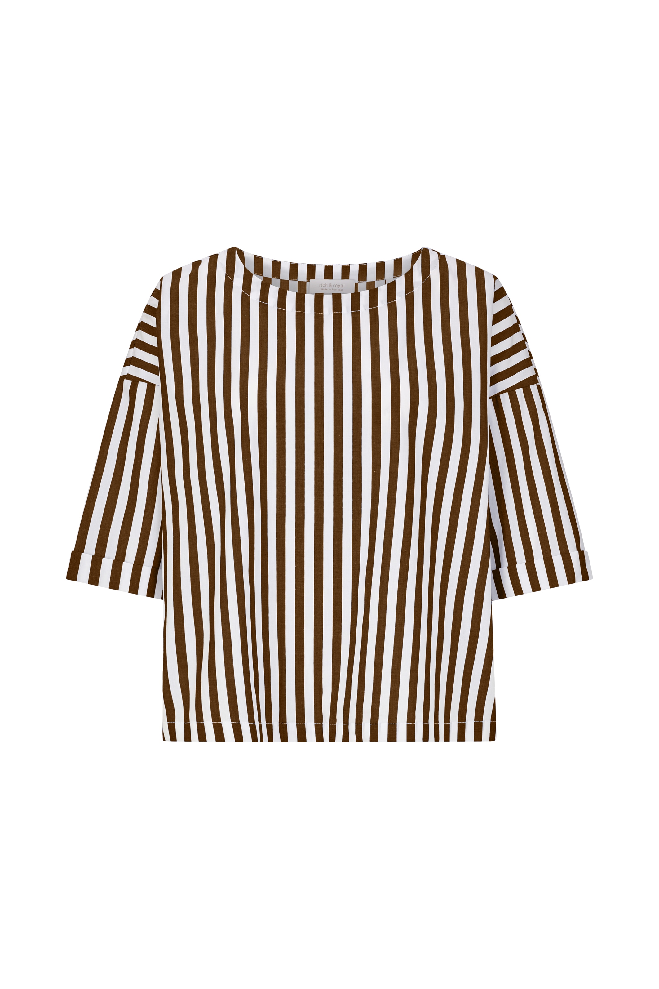 RICHROYAL Blusentop Regular fit mit Streifenmuster