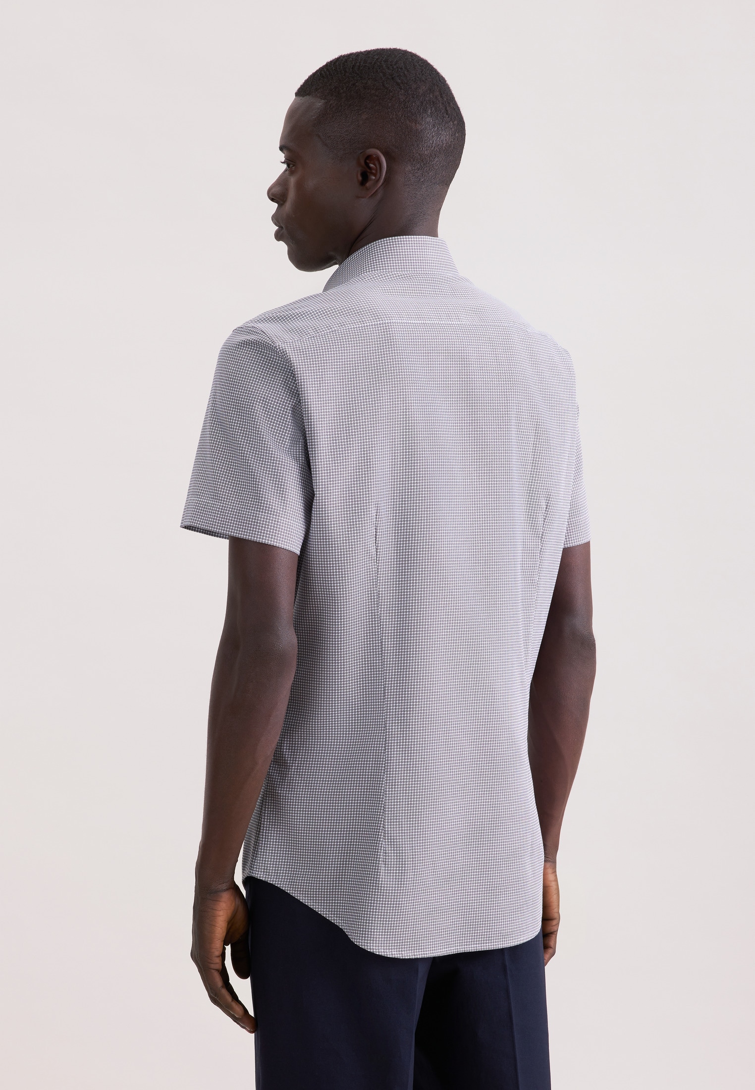 seidensticker Businesshemd »Schwarze Rose« Shaped 1/2 Kentkragen Druck