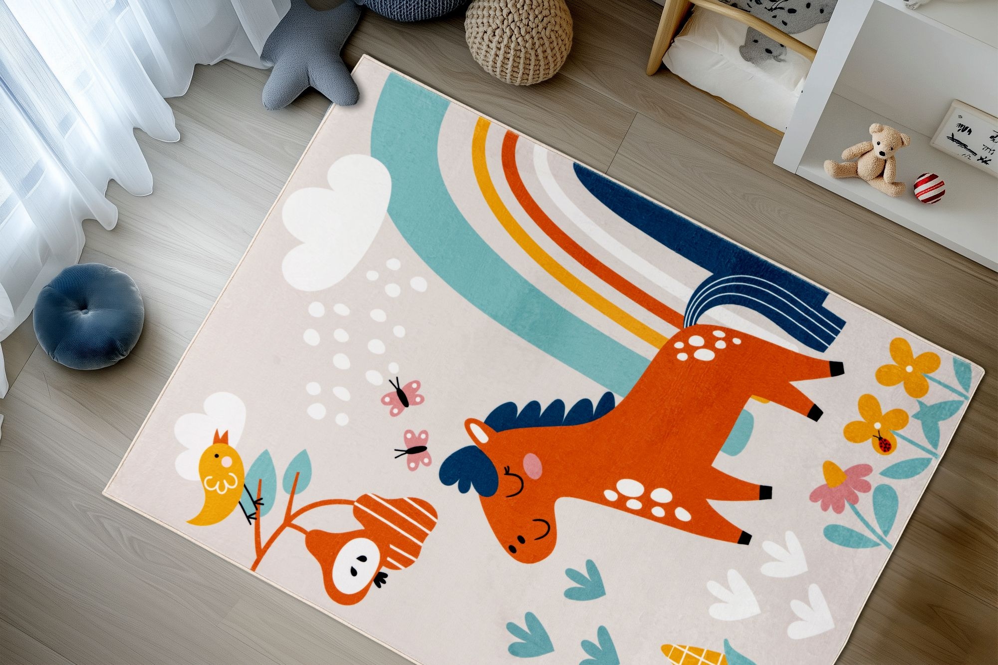 Kayoom Tapis pour enfants »Wonder 132« Rectangulaire 8 mm Höhe Kurzflor