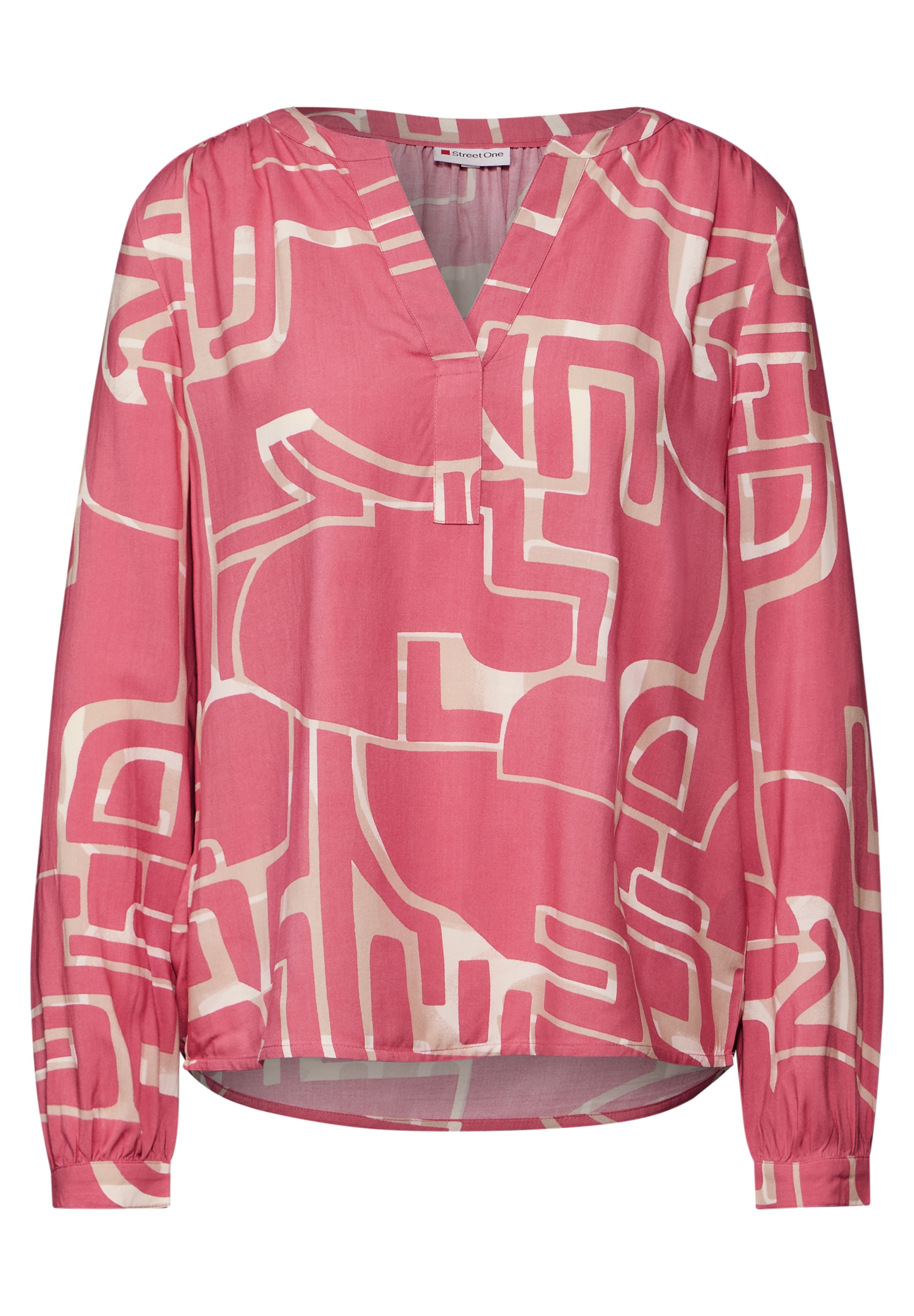 STREET ONE Blouse à manches longues , mit All-Over Print
