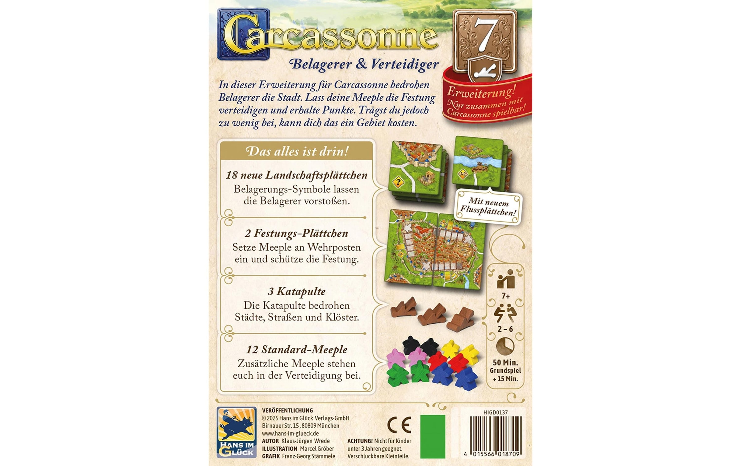 Hans im Glück Jeu »Carcassonne Belagerer und Verteidiger (d)«