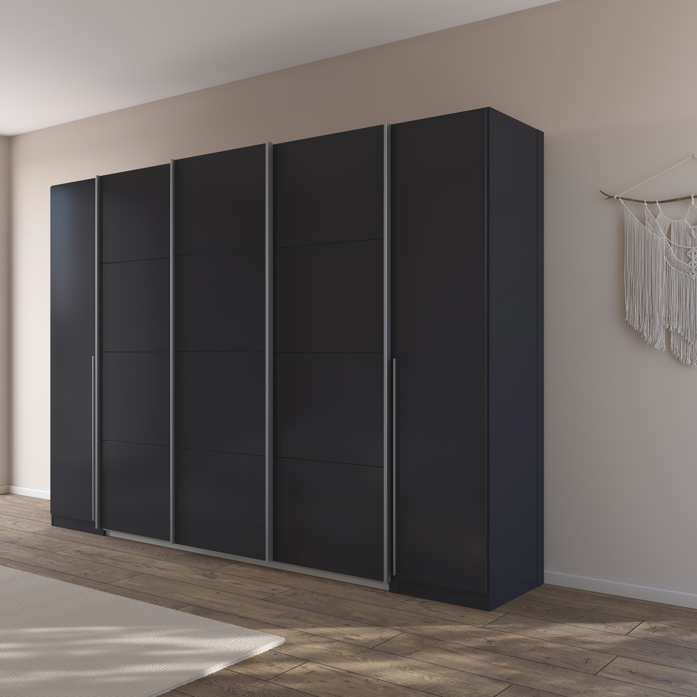 GOODproduct Schwebetürenschrank »Dreh-/Schwebetürenschrank Kleiderschrank Familie, Agordo« im angesagten Mix aus Dreh- und Schwebetüren,  B/H/T 301x210X62cm viele Farben verfügbar TOPSELLER Made in GERMANY