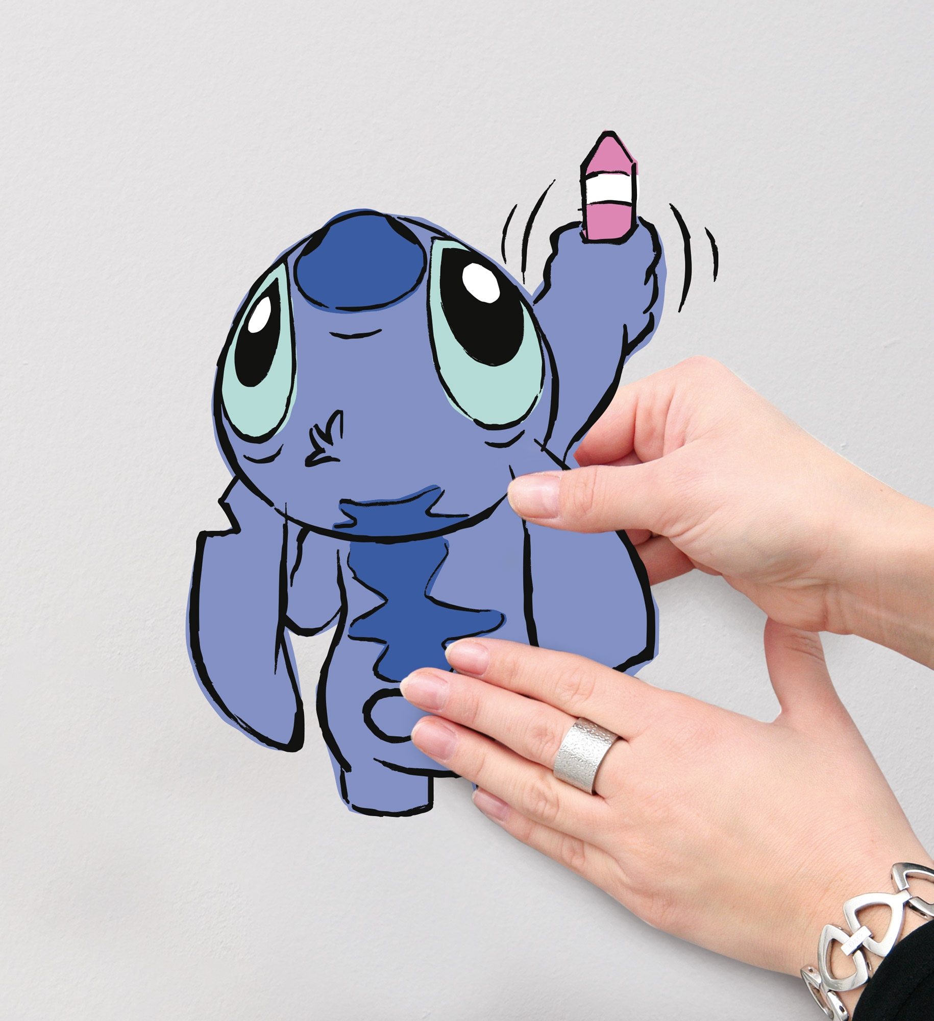 Komar Autocollant mural »Stitch Artist - Grösse 50 x 70 cm« selbstklebend, Wandsticker, Kinderzimmer