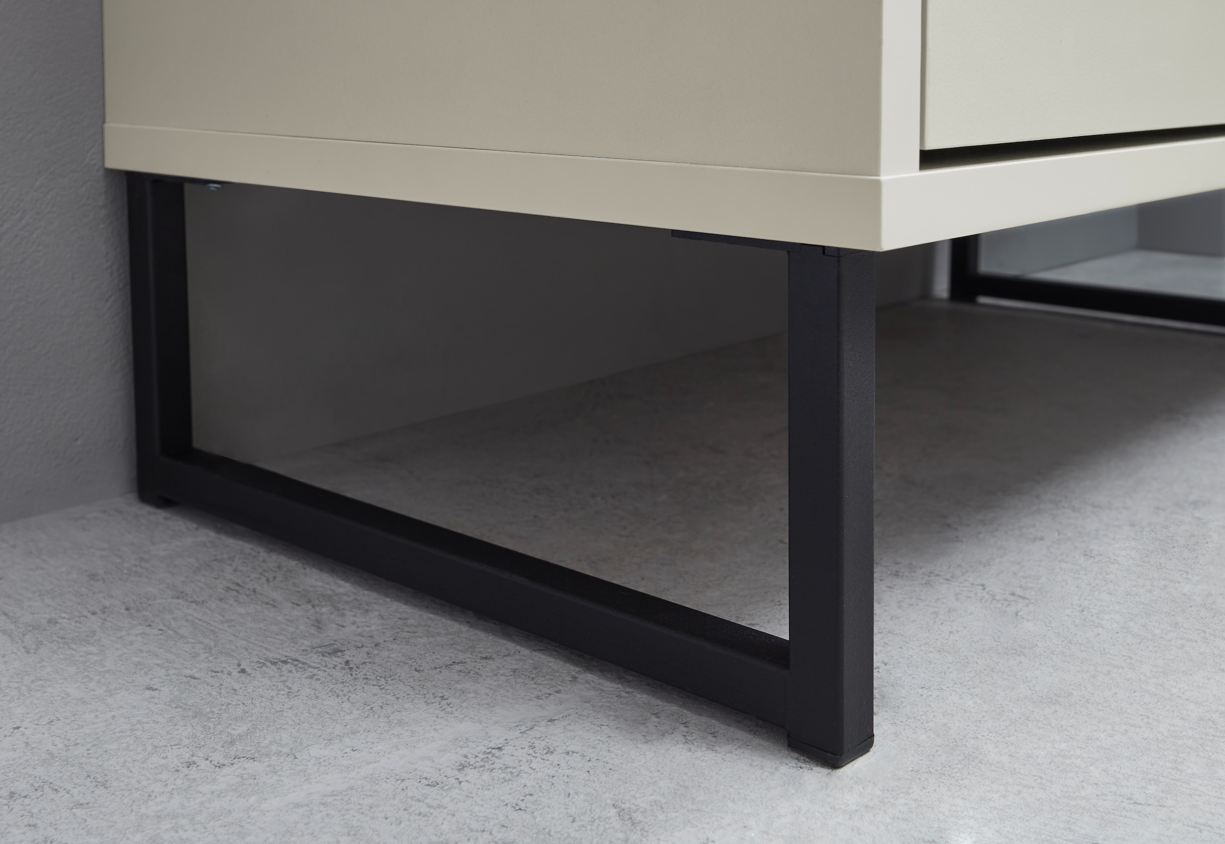 BASIC by Balculina Midischrank »Linea« 1 Stk. tlg. Breite 38cm, U-Profil Füsse, Unterflurauszug