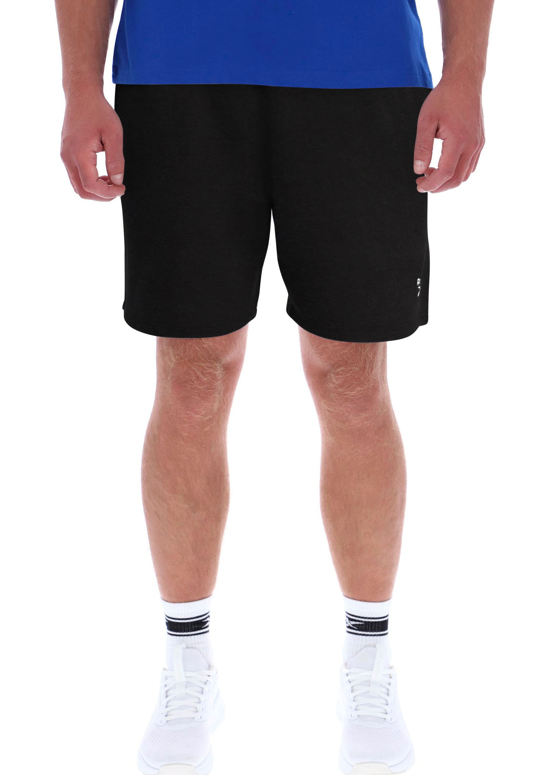 Reebok Sweatshorts »MARCUS SMALL LOGO FLEECE SHORTS«  style sportif, en shorts de survêtement, en coton et polyester