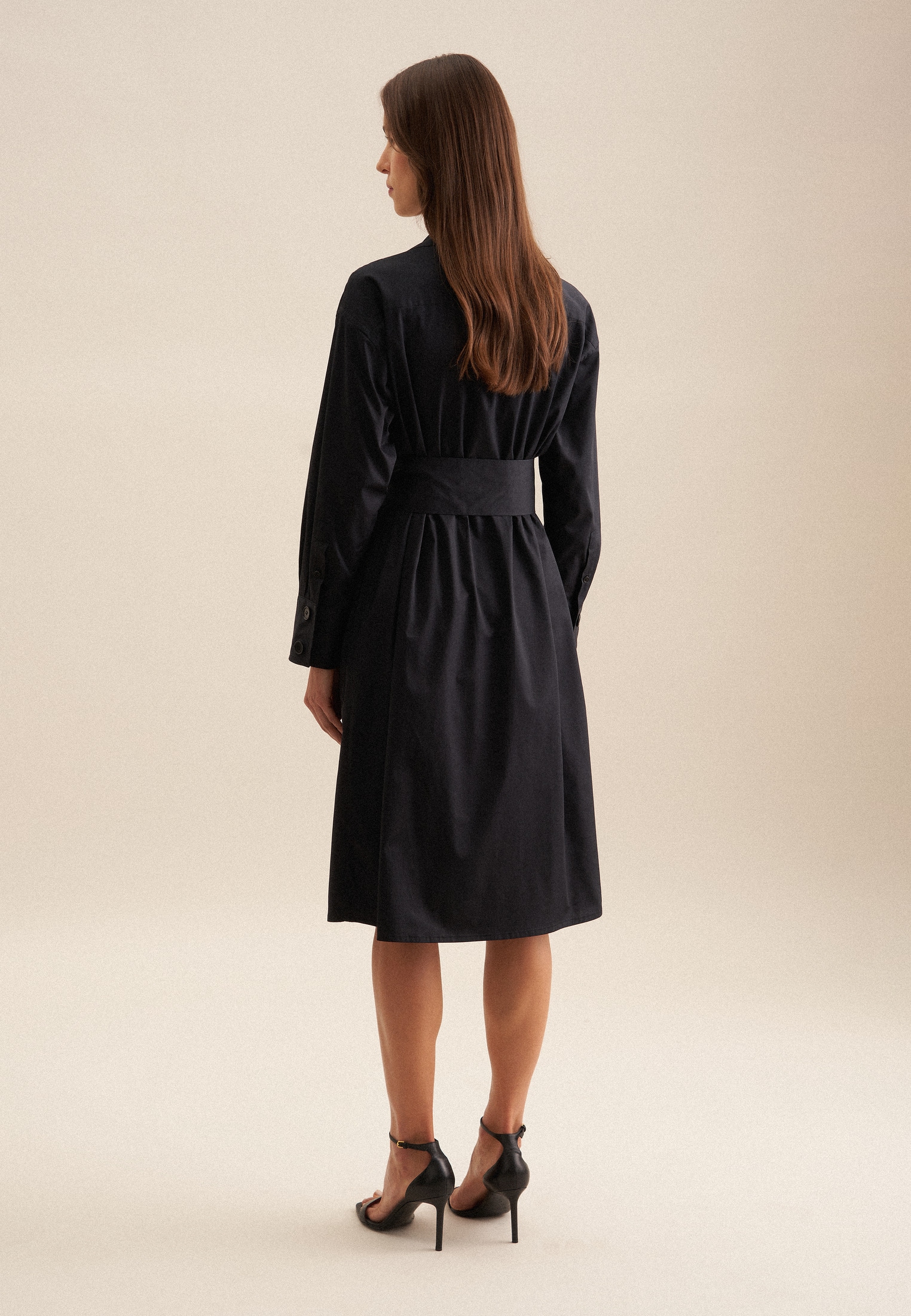 seidensticker Sommerkleid »Schwarze Rose« V-Neck Uni