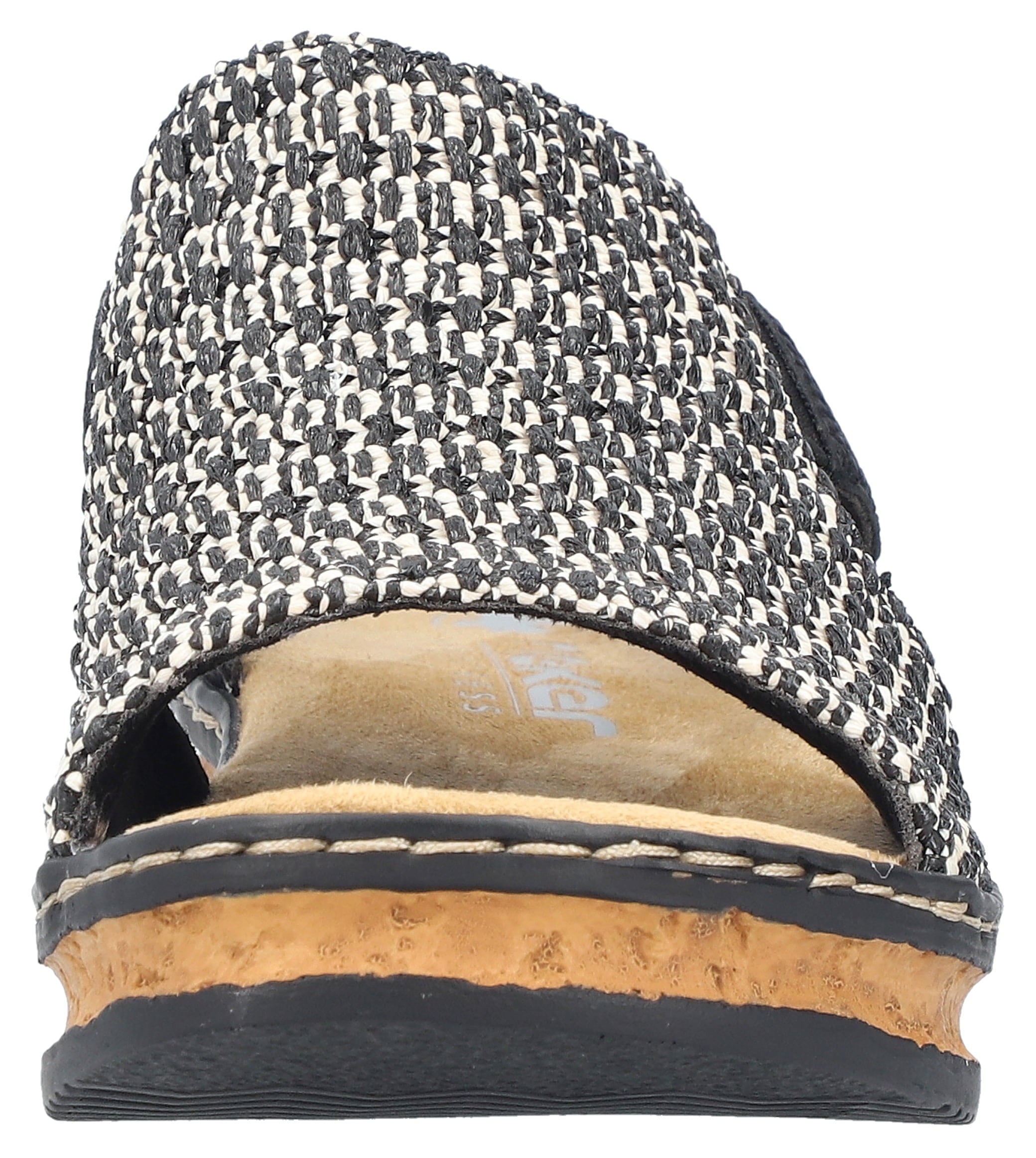 Rieker Keilsandalette  Sommerschuh, Strandschuh, Sandale in Flechtoptik