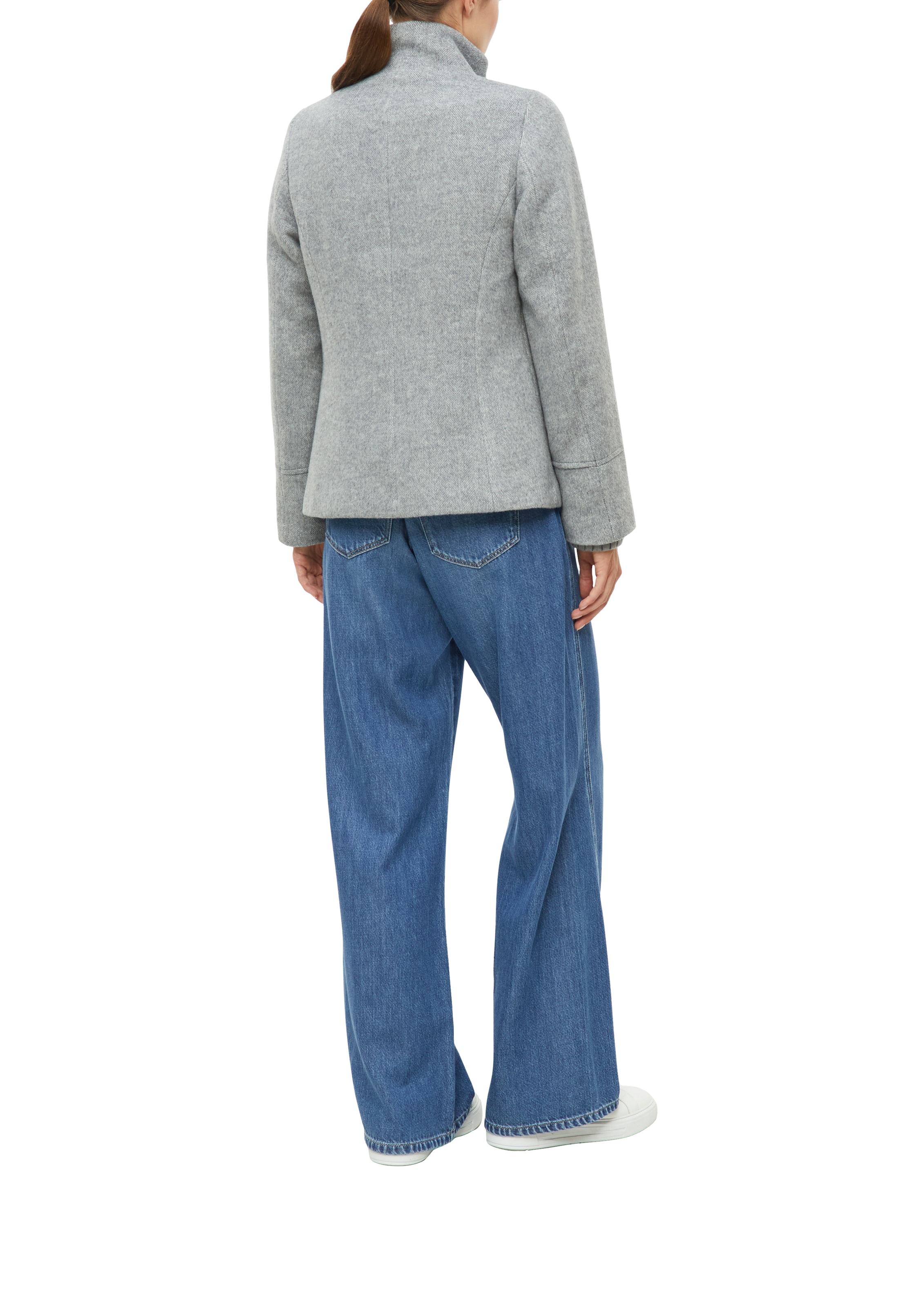 s.Oliver Veste en laine sans capuche Winterjacke mit Stehkragen und Knopfleiste