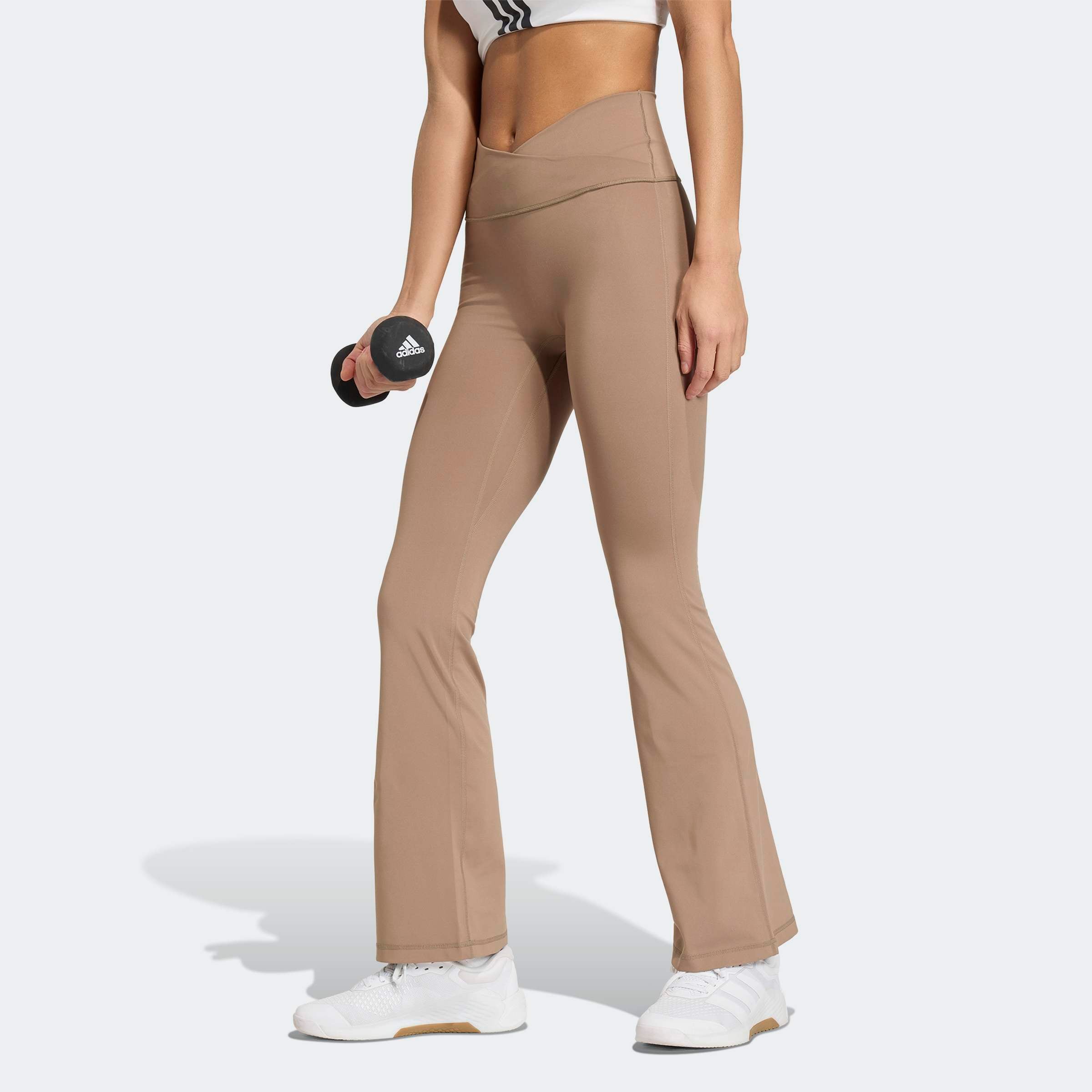 adidas Performance Trainingstights »3-STREIFEN STUDIO ALL ME FLARE X-OVER LEGGINGS«