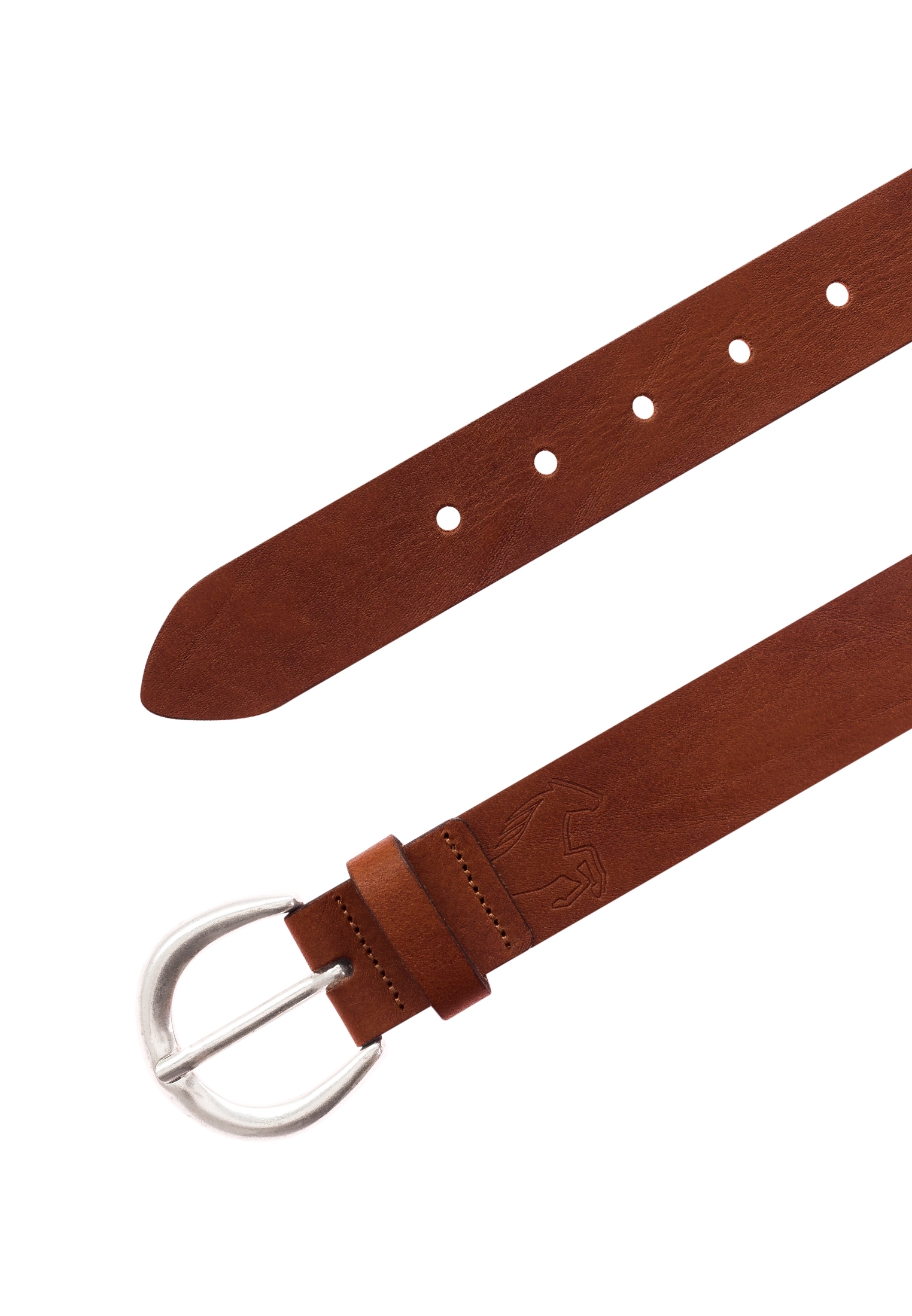 MUSTANG Ceinture en cuir »"Julia"« 1 cuis Boucle en argent poli, largeur 3,5 cm