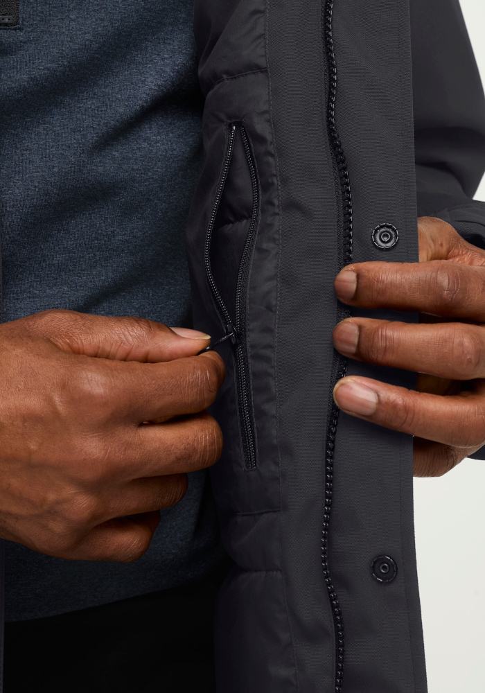 Jack Wolfskin Parka fonctionnelle »CANYON SHIELD PARKA M« pour l'hiver, respirant, coupe-vent, avec capuche amovible