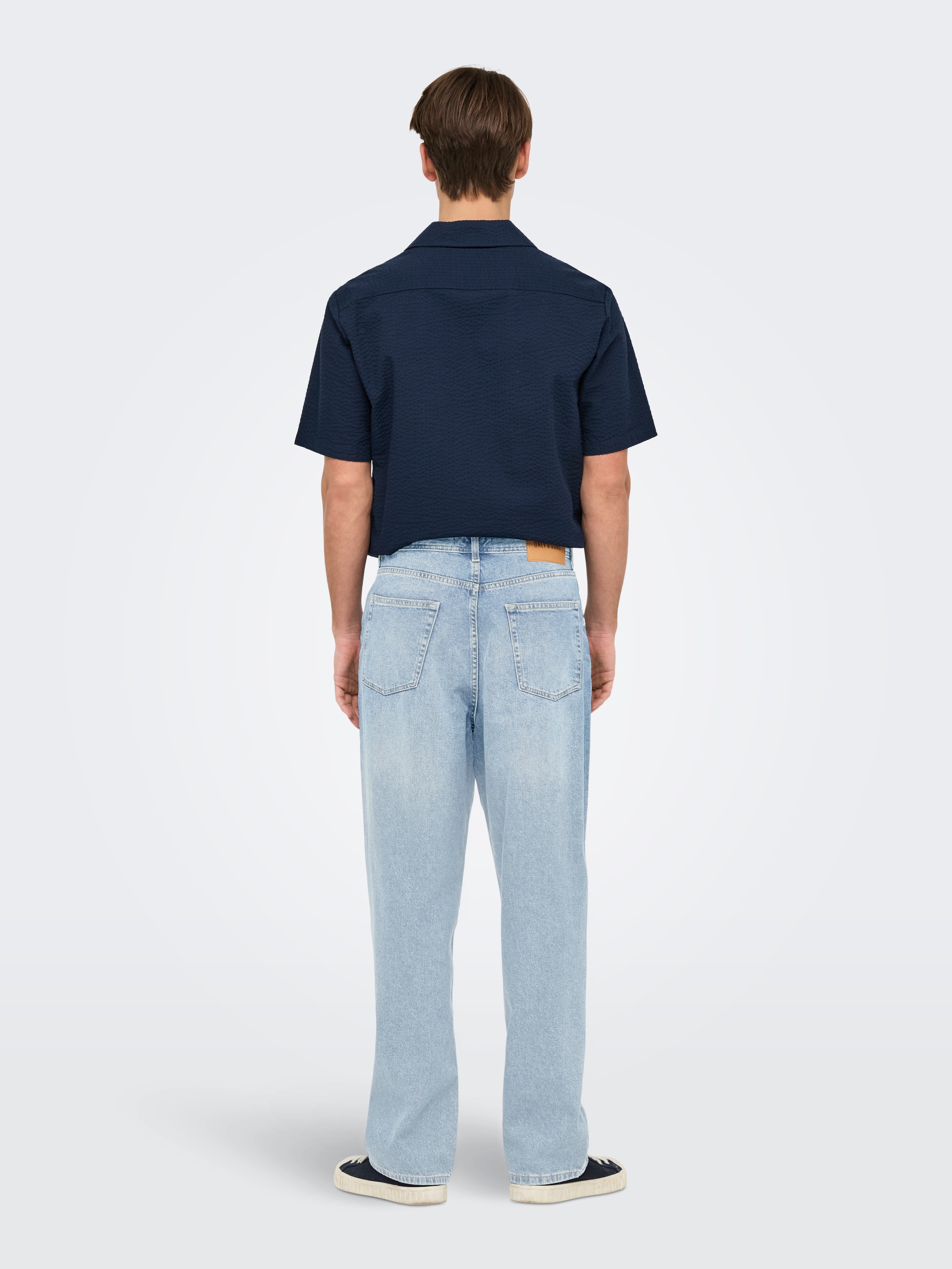 ONLY & SONS Jeans Relax-fit »ONSFADE LOOSE BOX TAI DNM MU OTL« Baumwolle, relaxed fit